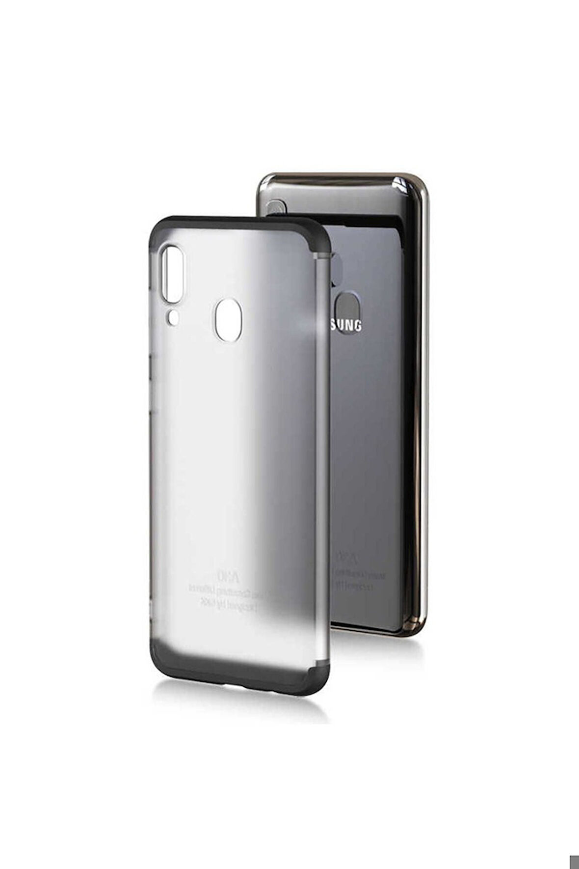 Samsung Galaxy A20 Uyumlu Kılıf Zore Nili Kapak Siyah