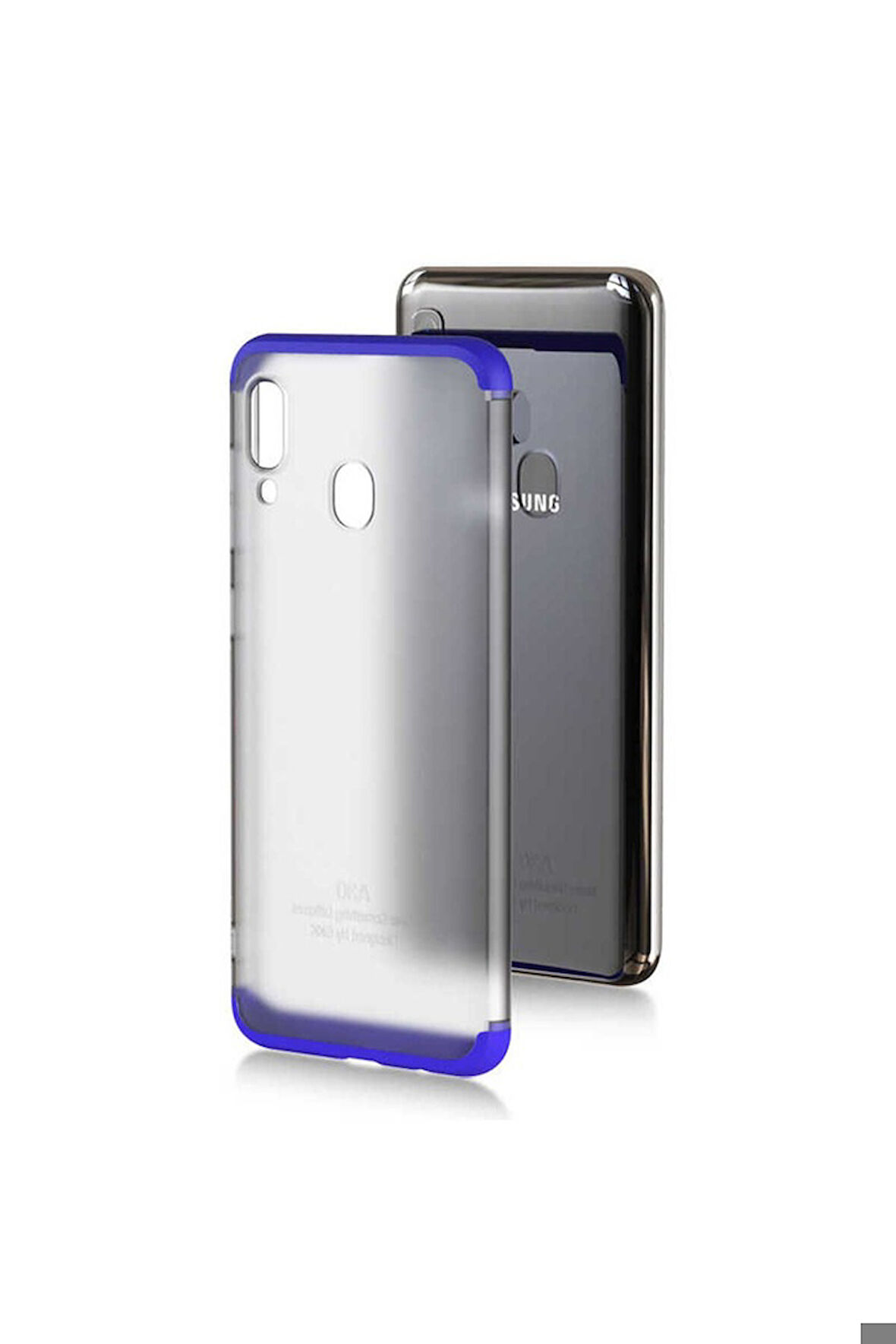 Samsung Galaxy A30 Uyumlu Kılıf Zore Nili Kapak Mavi