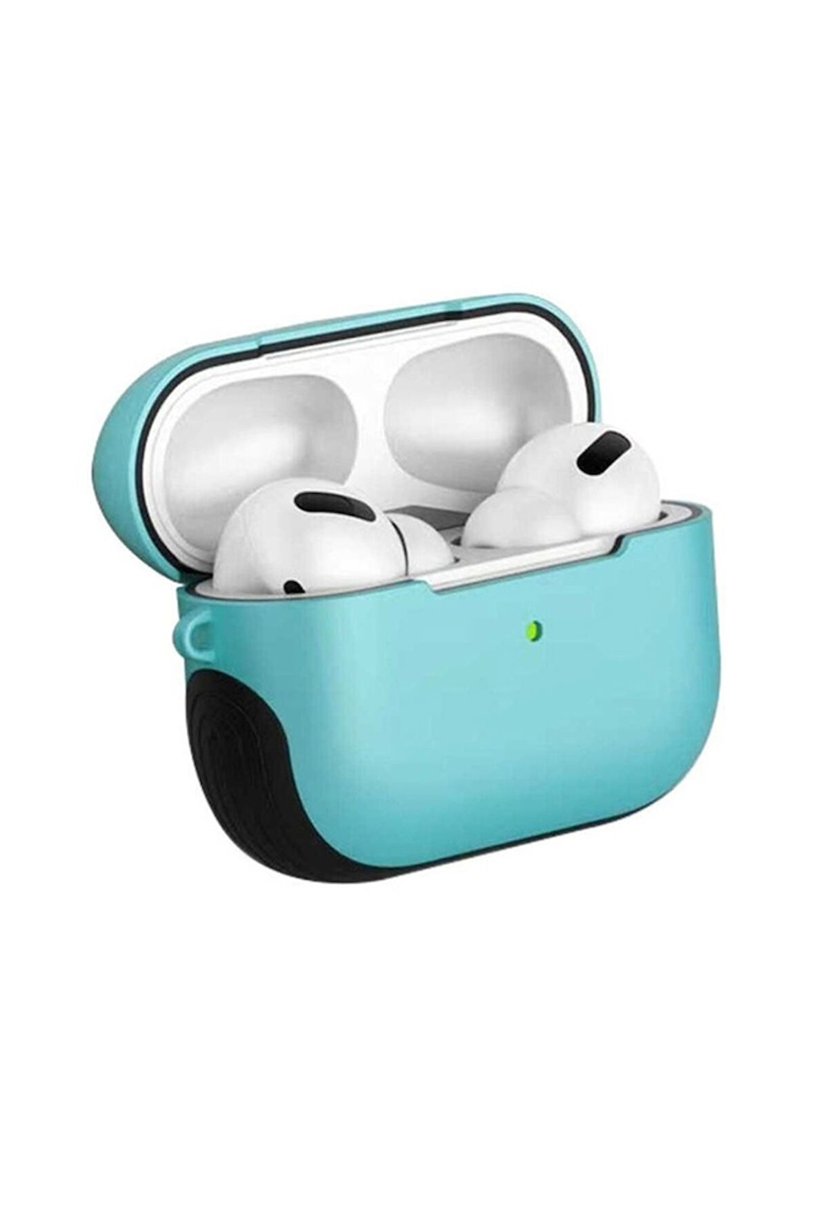 Apple Airpods Pro Uyumlu Kılıf Zore Shockproof Silikon Turkuaz