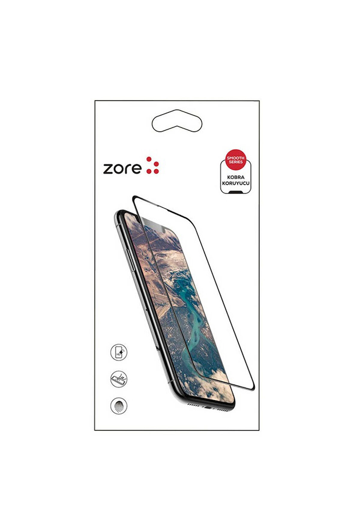 Apple iPhone 6 Uyumlu Zore Kobra Ekran Koruyucu Siyah