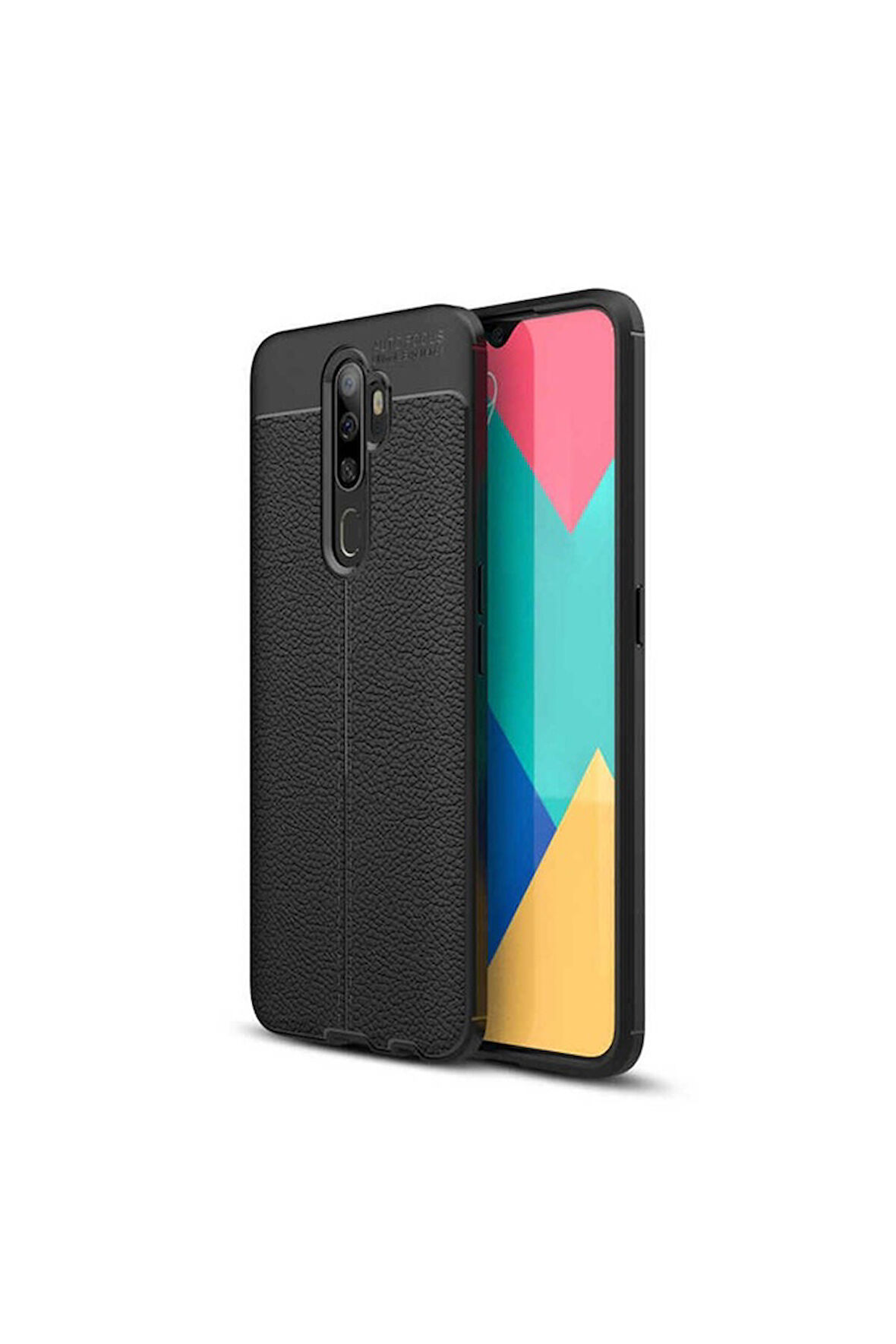 Oppo A9 2020 Uyumlu Kılıf Zore Niss Silikon Kapak Siyah