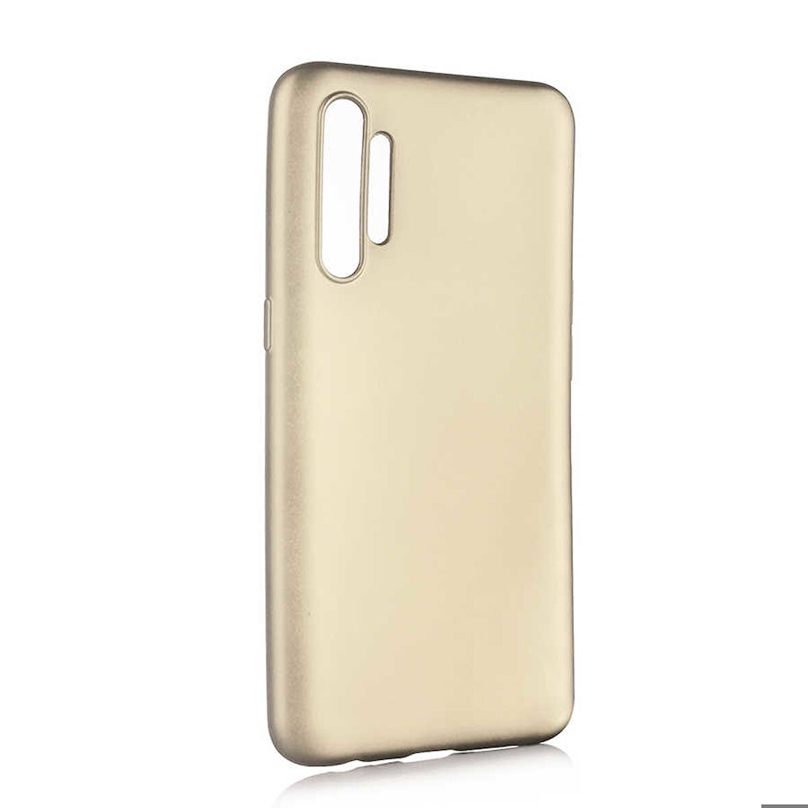 Realme XT Uyumlu Kılıf Zore Premier Silikon Kapak Gold