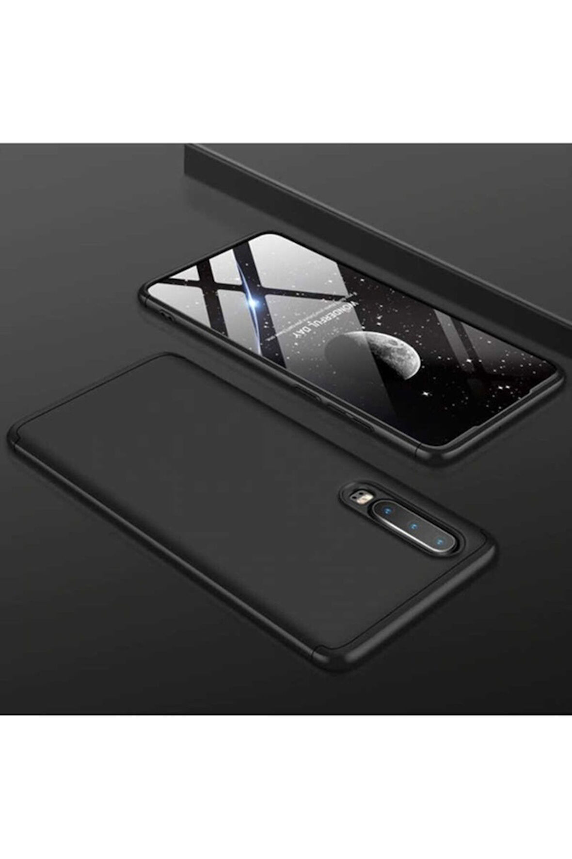 Huawei P30 Uyumlu Kılıf Zore Ays Kapak Siyah