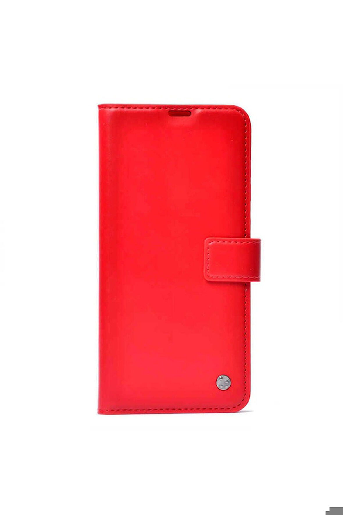 General Mobile 8 Uyumlu Kılıf Zore Kar Deluxe Kapaklı Kılıf Kırmızı