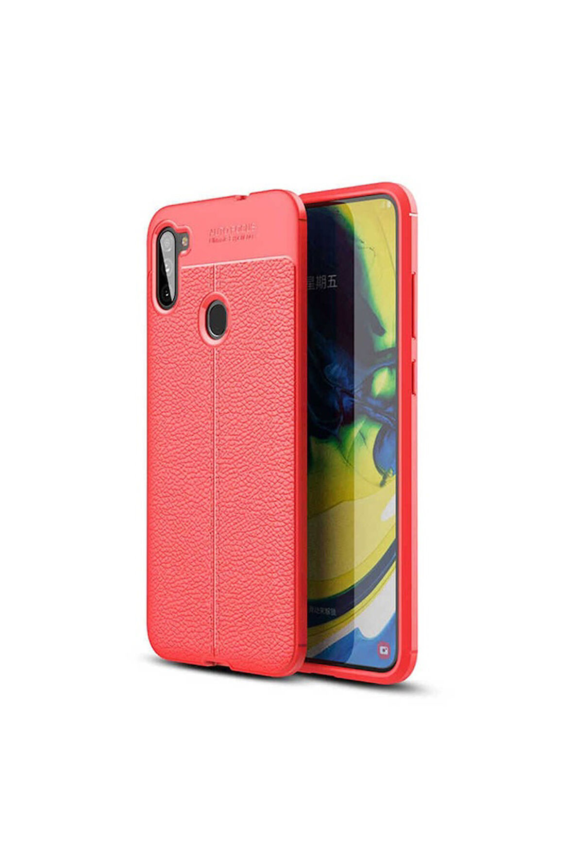 Samsung Galaxy M11 Uyumlu Kılıf Zore Niss Silikon Kapak Kırmızı