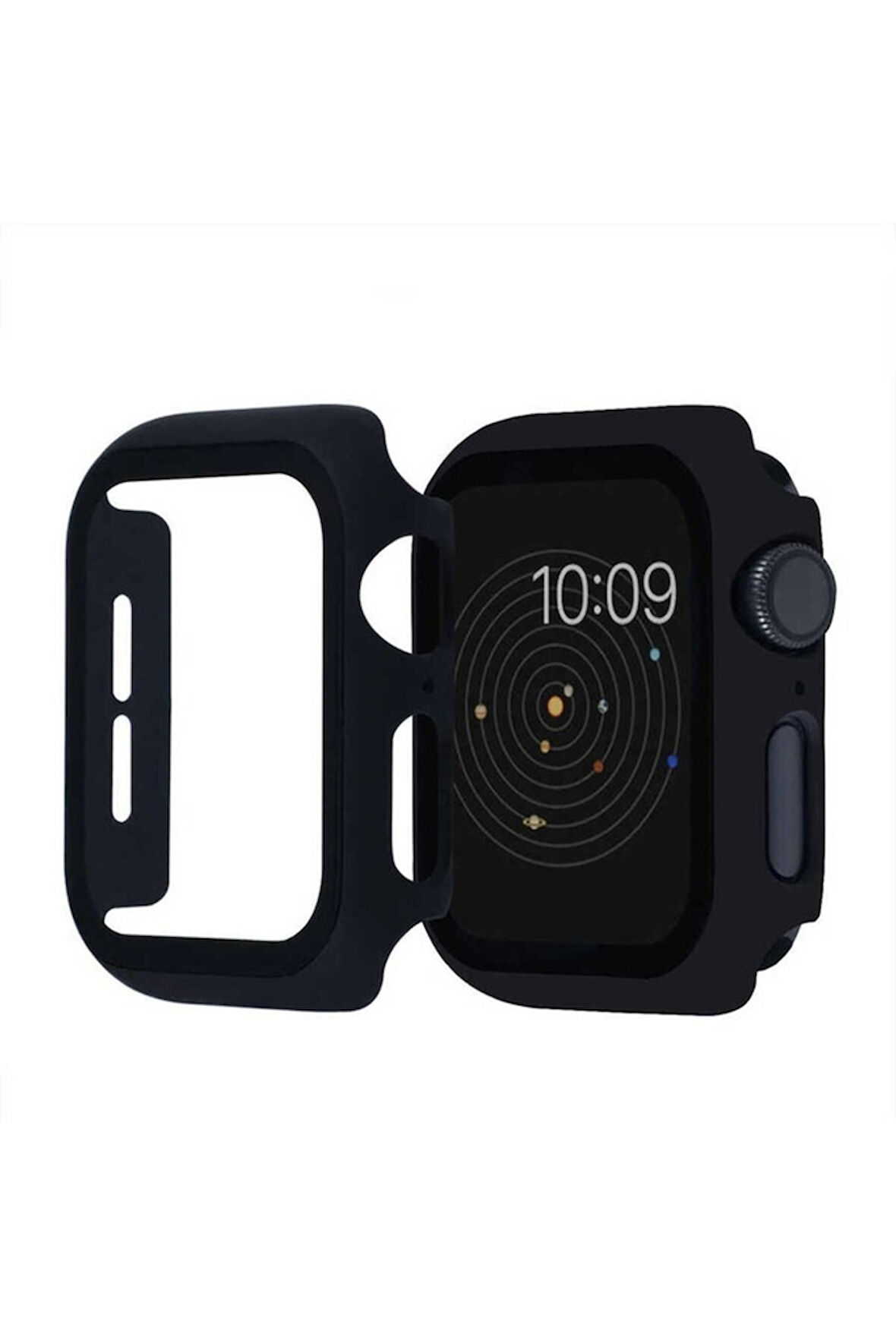 Apple Watch 44mm Uyumlu Zore Watch Gard 01 Ekran Koruyucu Siyah