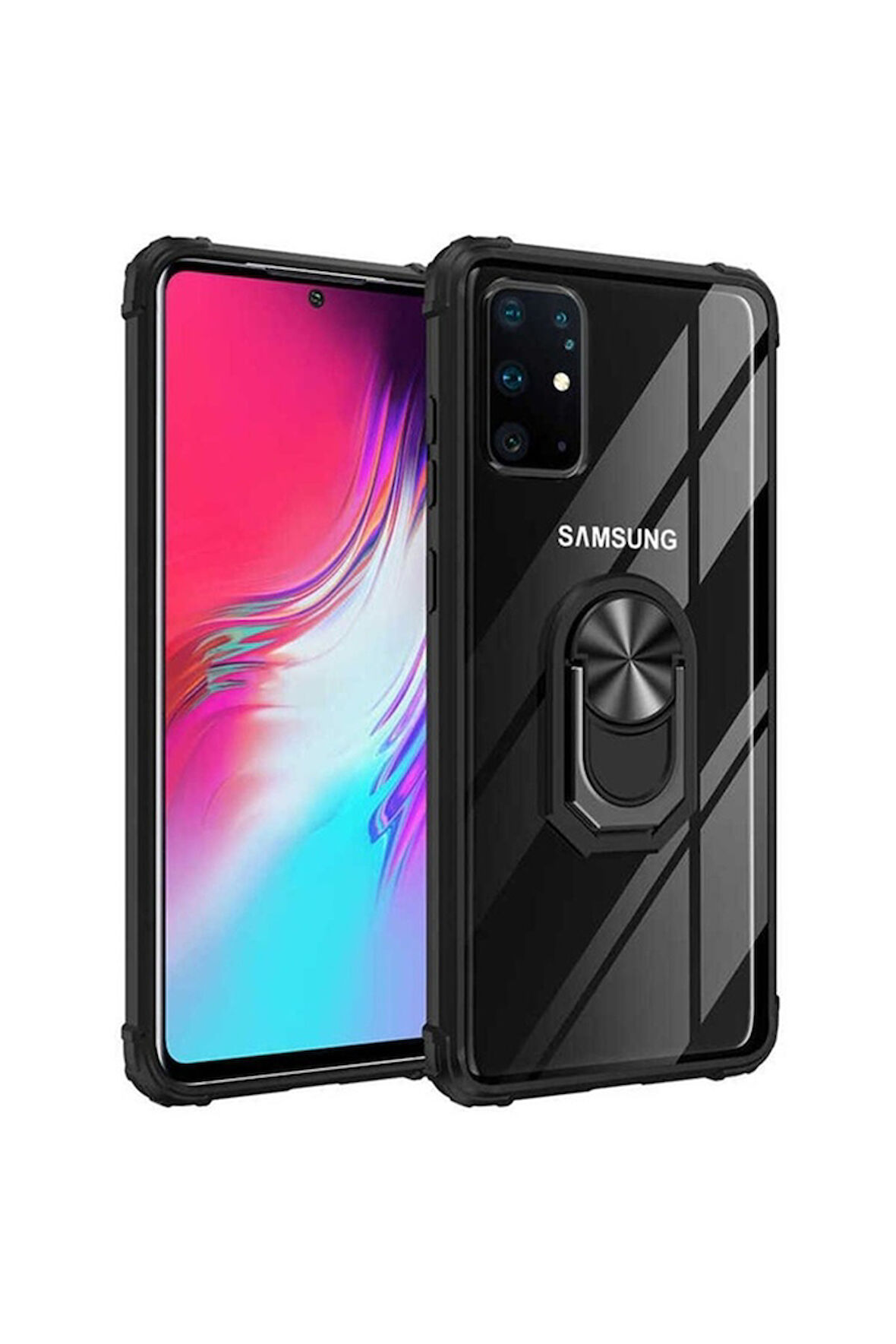 Samsung Galaxy S20 Plus Uyumlu Kılıf Zore Mola Kapak Siyah