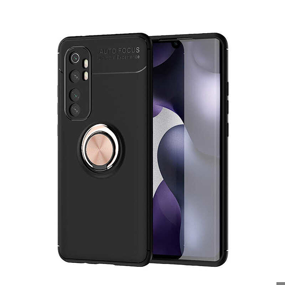 Xiaomi Mi Note 10 Lite Uyumlu Kılıf Zore Ravel Silikon Kapak Kırmızı