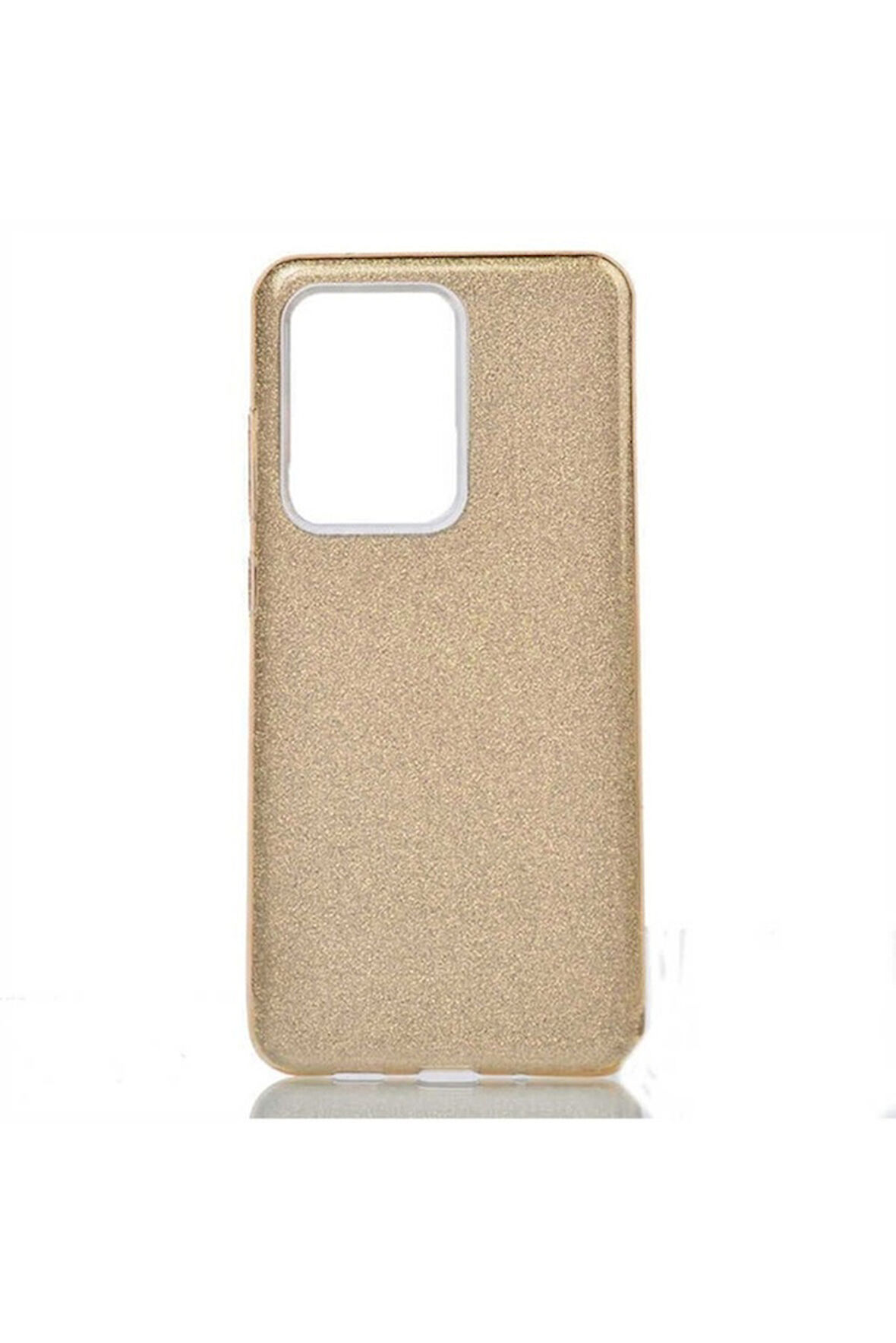 Samsung Galaxy S20 Ultra Uyumlu Kılıf Zore Shining Silikon Gold