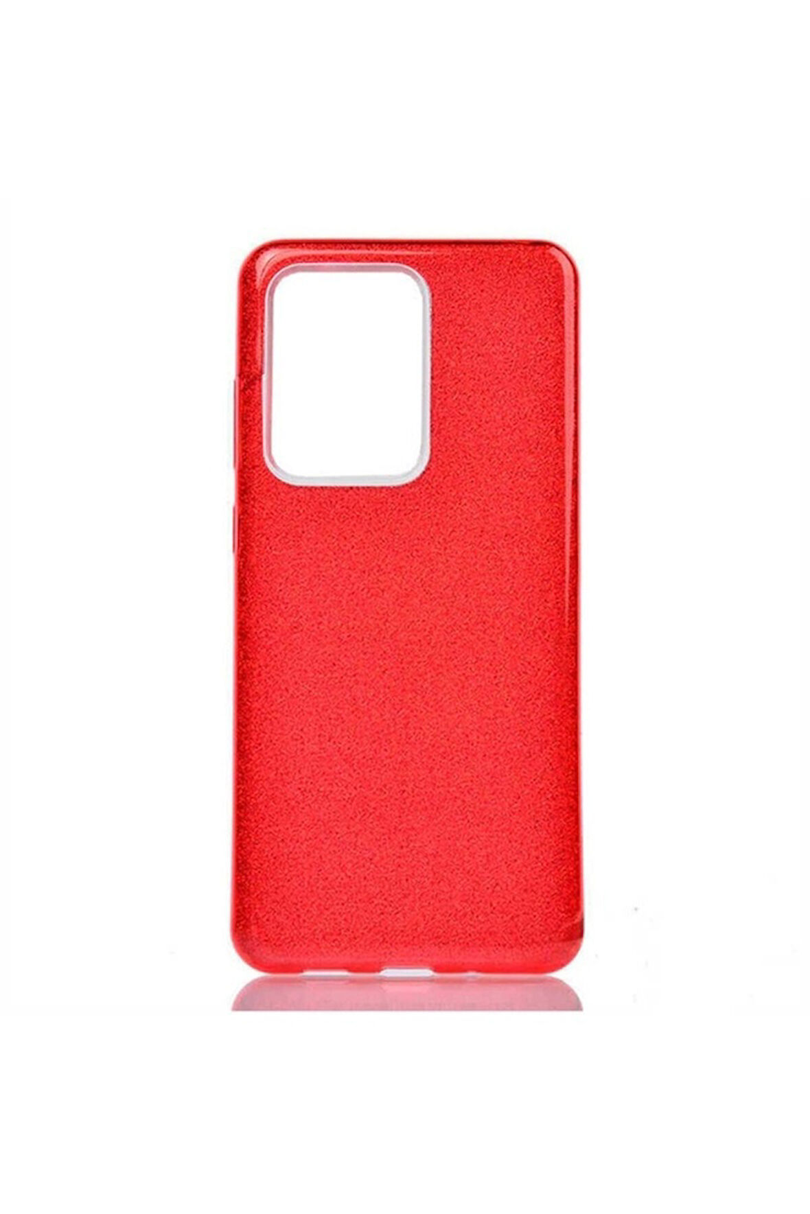 Samsung Galaxy S20 Ultra Uyumlu Kılıf Zore Shining Silikon Kırmızı