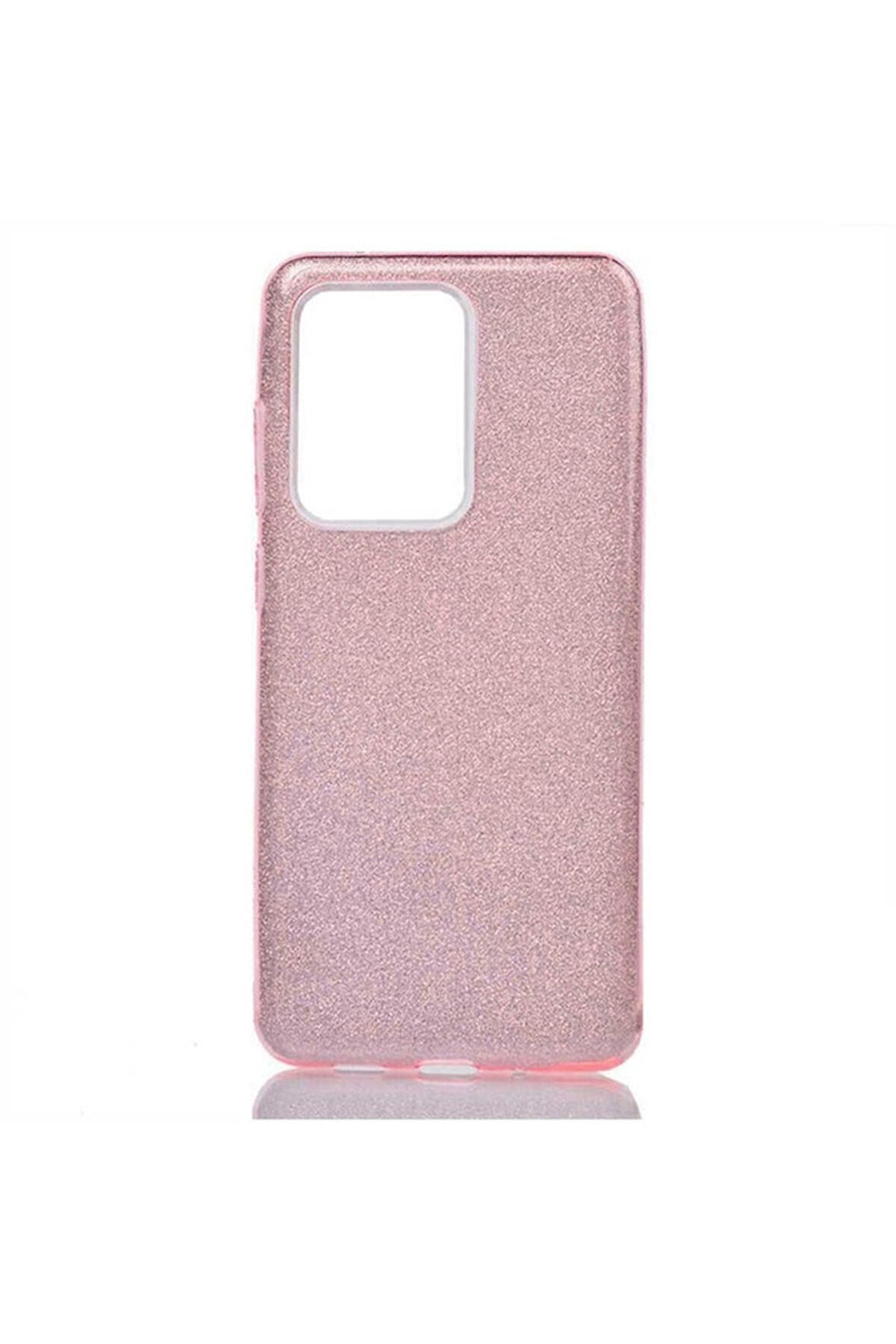 Samsung Galaxy S20 Ultra Uyumlu Kılıf Zore Shining Silikon Rose Gold