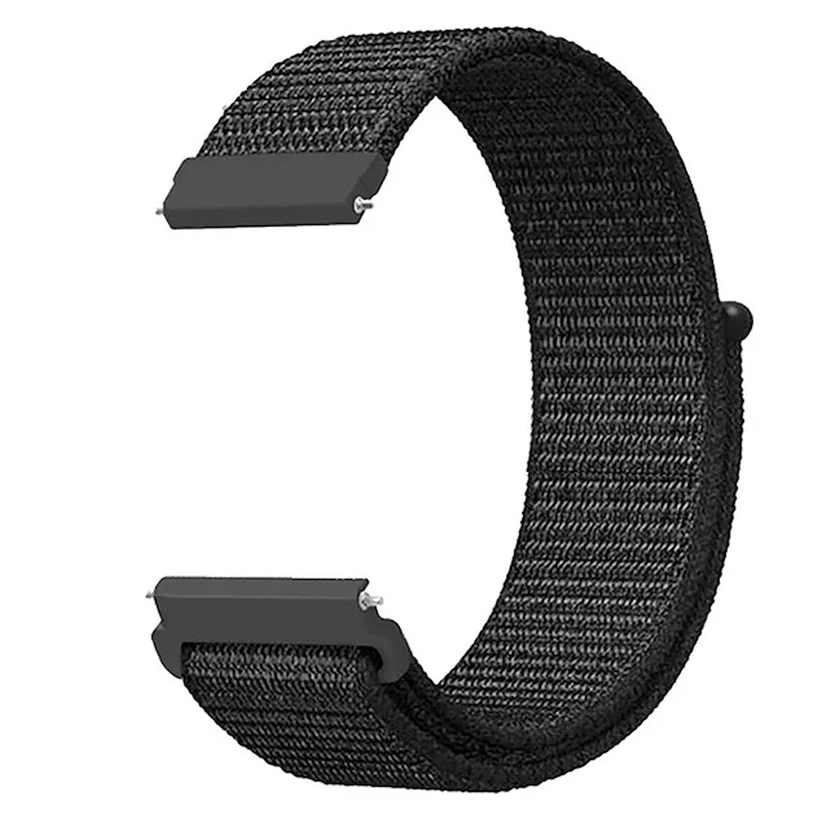 Samsung Galaxy Watch 46mm (22mm) Uyumlu Kordon Hasır Örgü Cırt Cırtlı Terletmeyen Zore KRD-03 Kumaş Kayış NO9