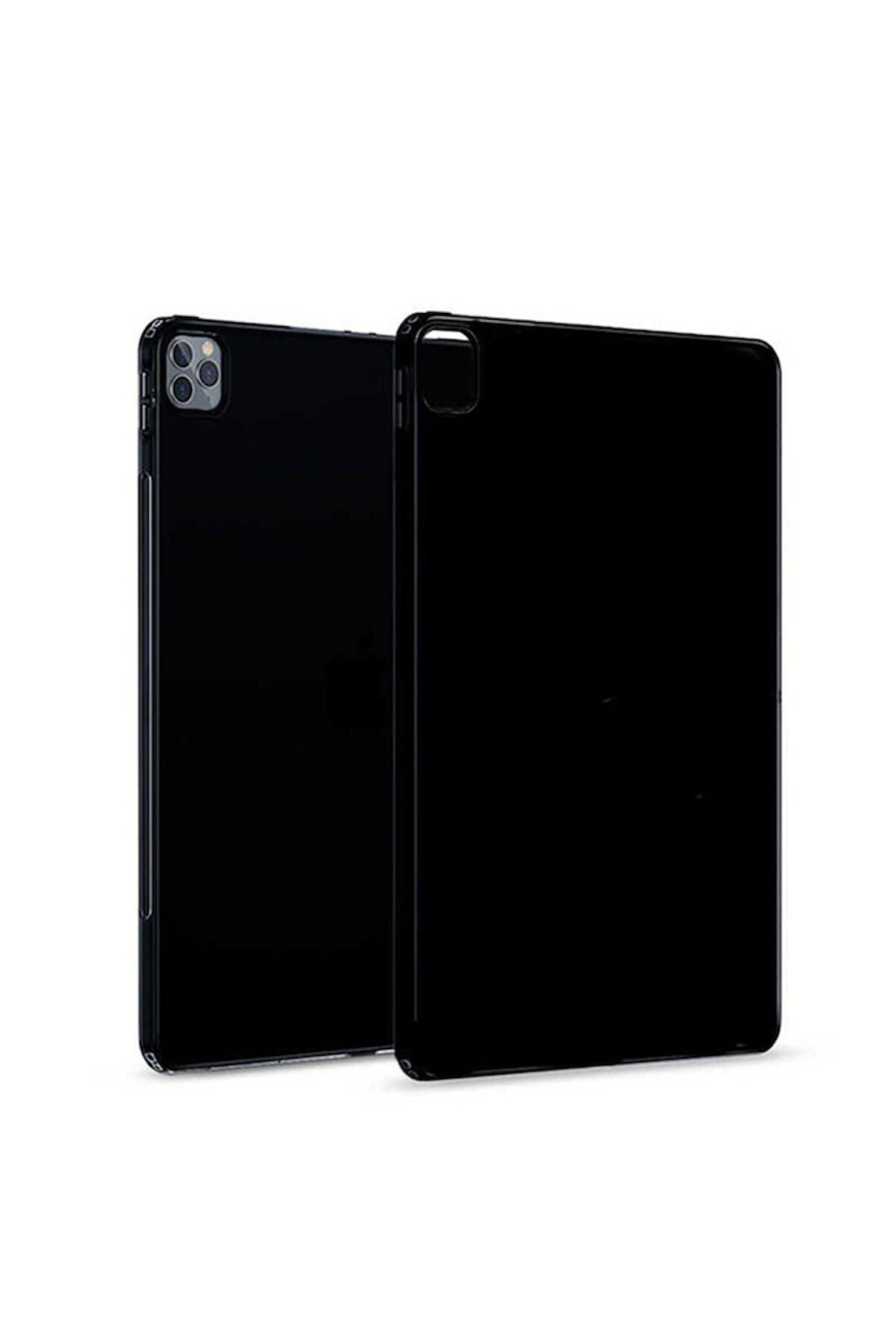 Apple iPad Pro 12.9 Uyumlu Pro 2020 (4.Nesil) Kılıf Zore Tablet Süper Silikon Kapak Siyah