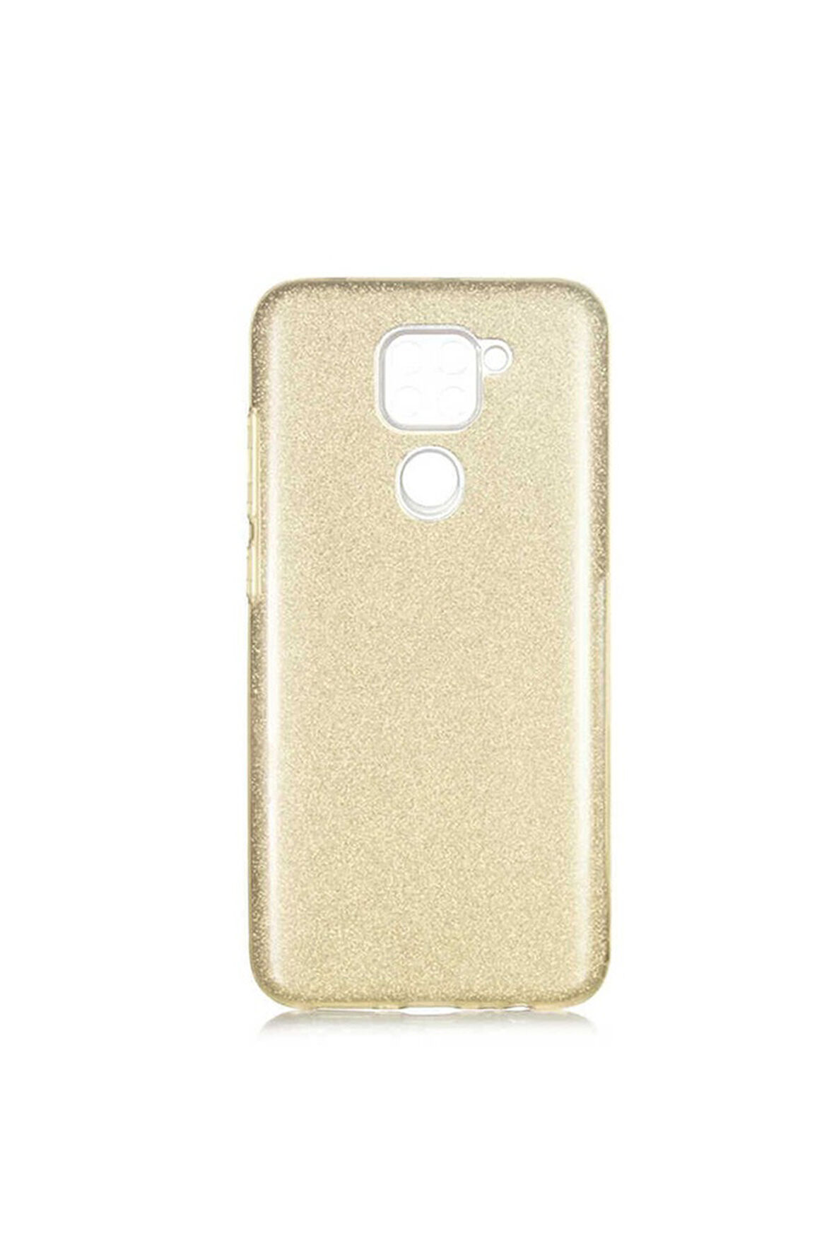 Xiaomi Redmi Note 9 Uyumlu Kılıf Zore Shining Silikon Gold