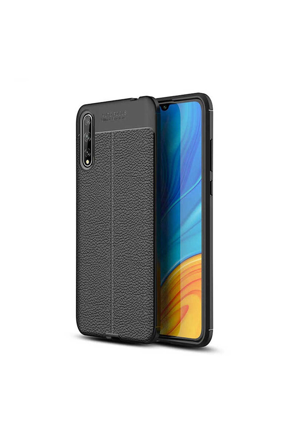 Huawei P Smart S (Y8P) Uyumlu Kılıf Zore Niss Silikon Kapak Siyah