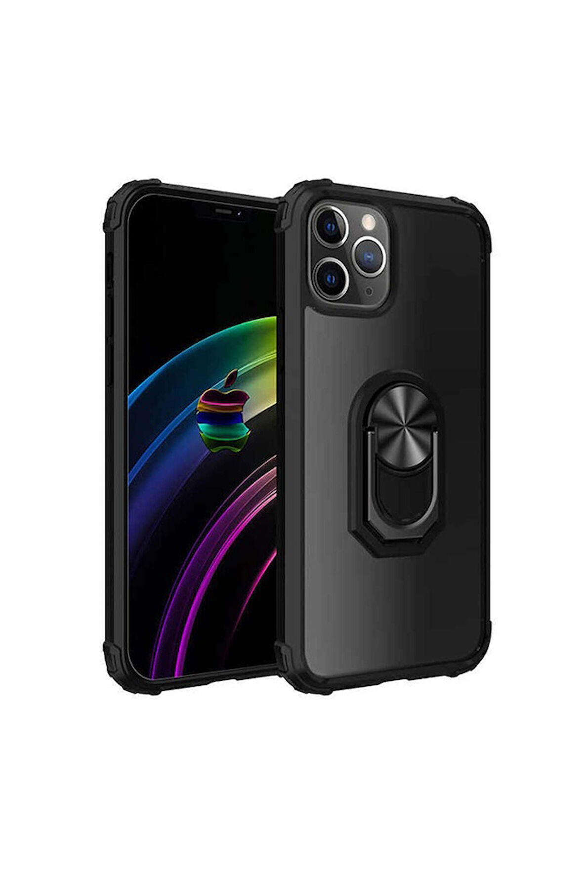 Apple iPhone 12 Pro Max Uyumlu Kılıf Zore Mola Kapak Siyah