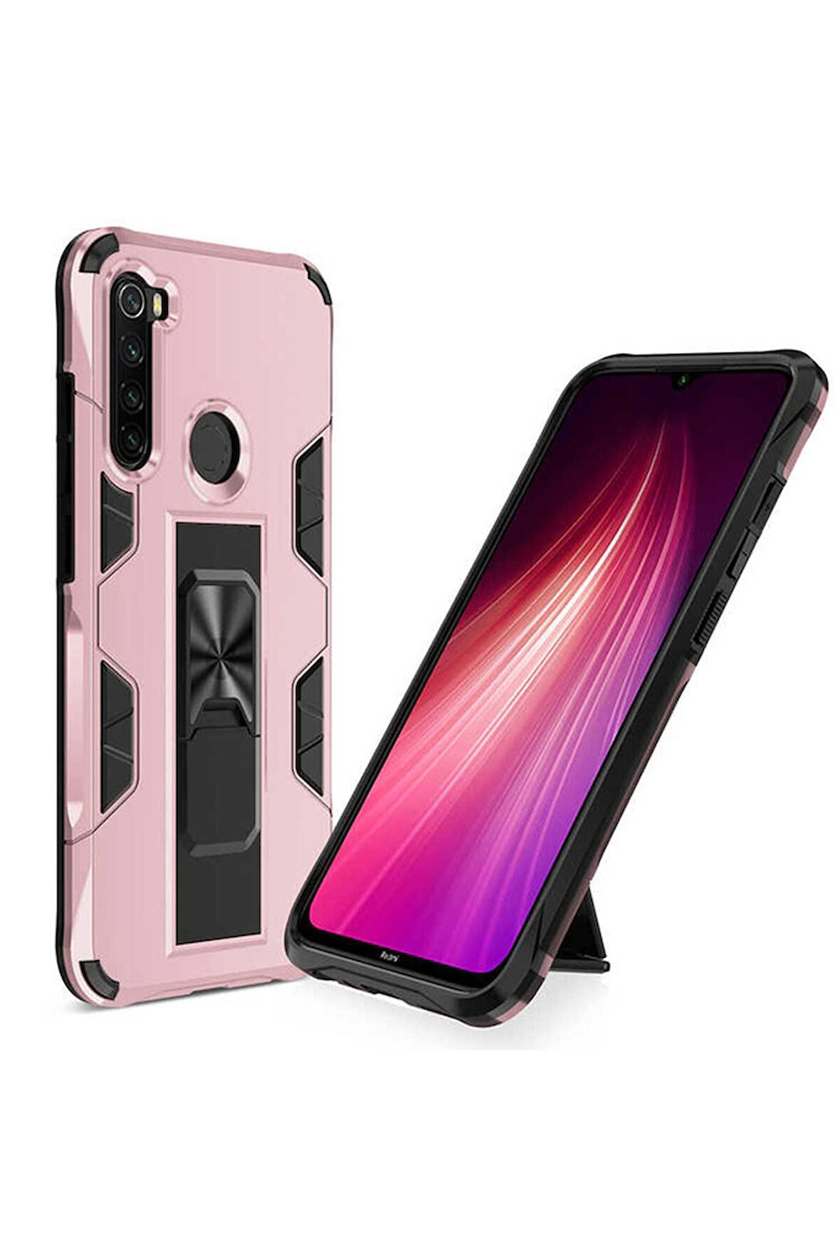 Xiaomi Redmi Note 8 Uyumlu Kılıf Zore Volve Kapak Rose Gold