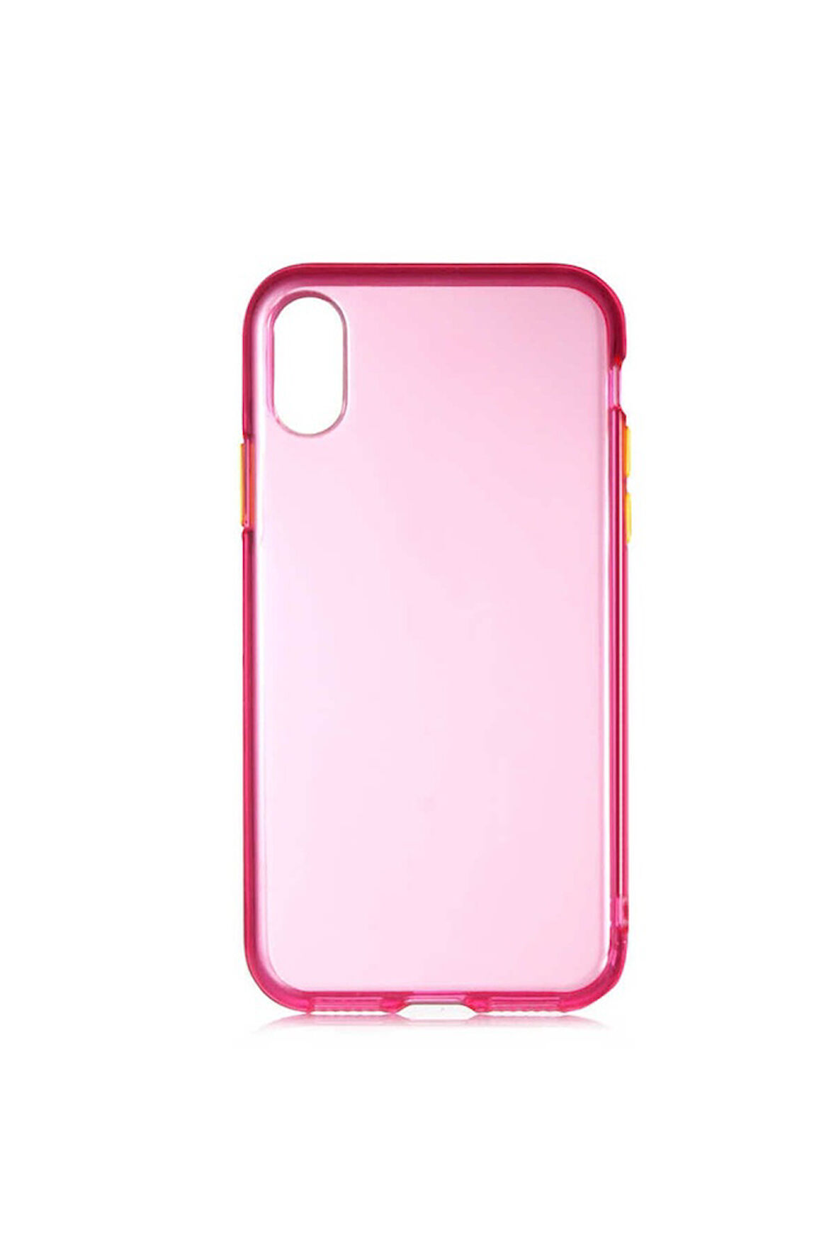 Apple iPhone X Uyumlu Kılıf Zore Bistro Kapak Pembe