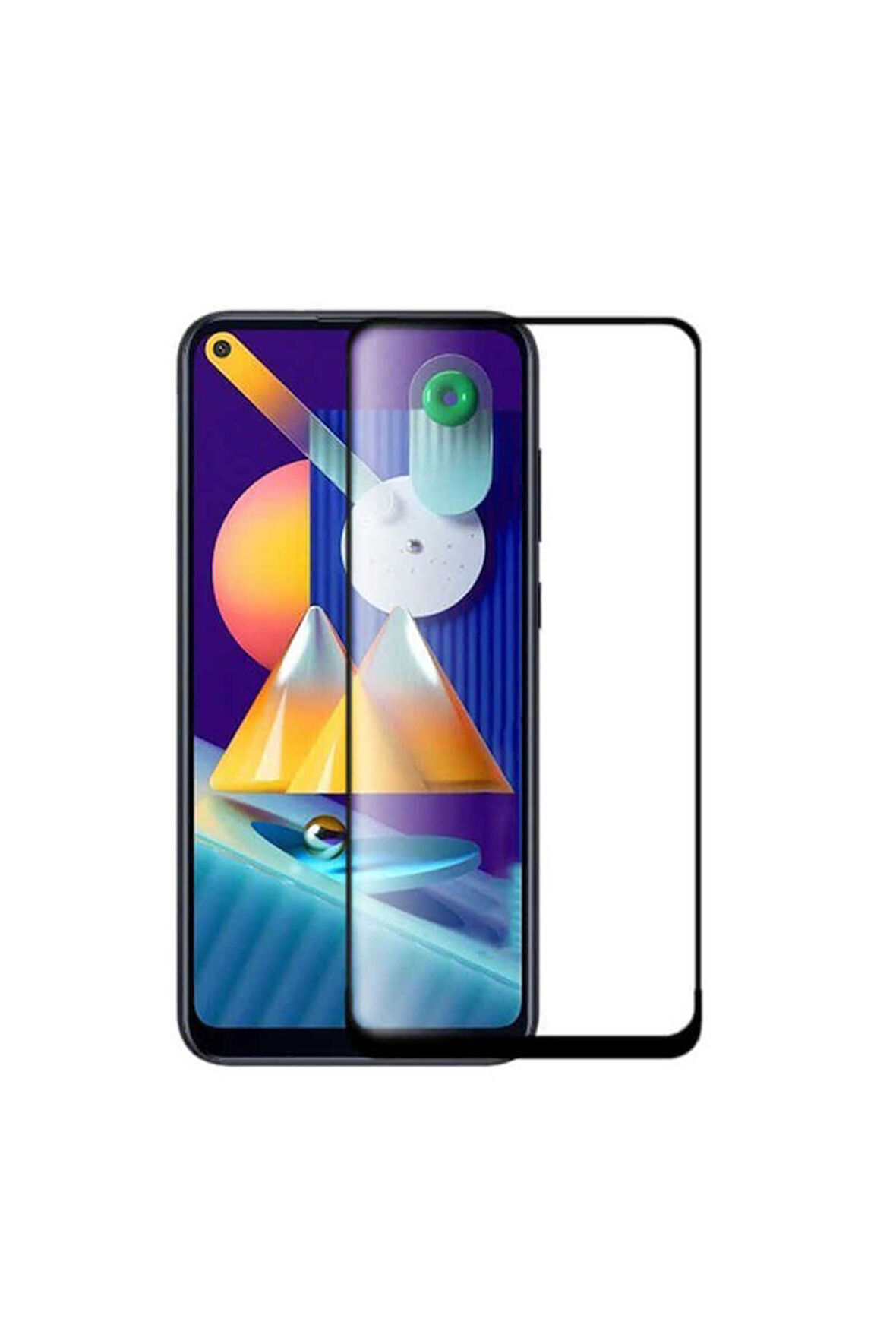 Huawei P20 Lite 2019 Uyumlu Zore Kenarları Kırılmaya Dayanıklı Cam Ekran Koruyucu