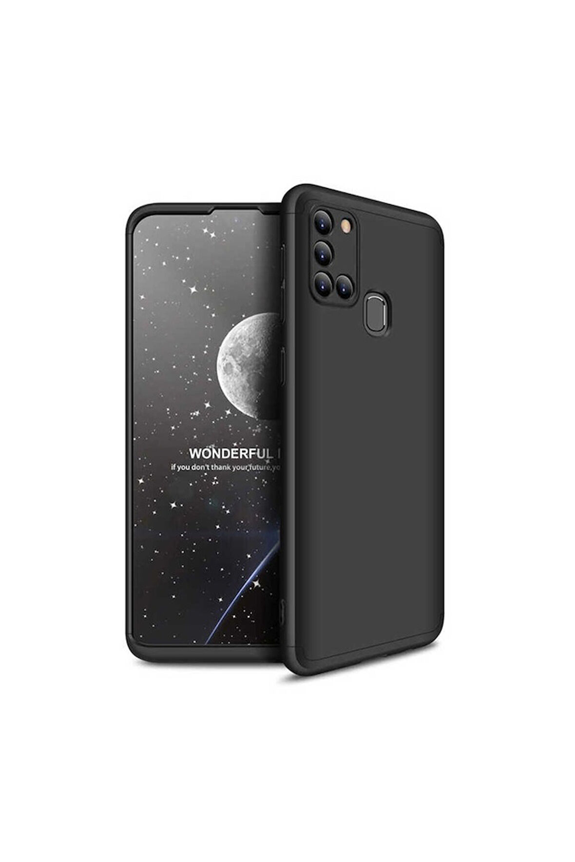 Samsung Galaxy A21S Uyumlu Kılıf Zore Ays Kapak Siyah