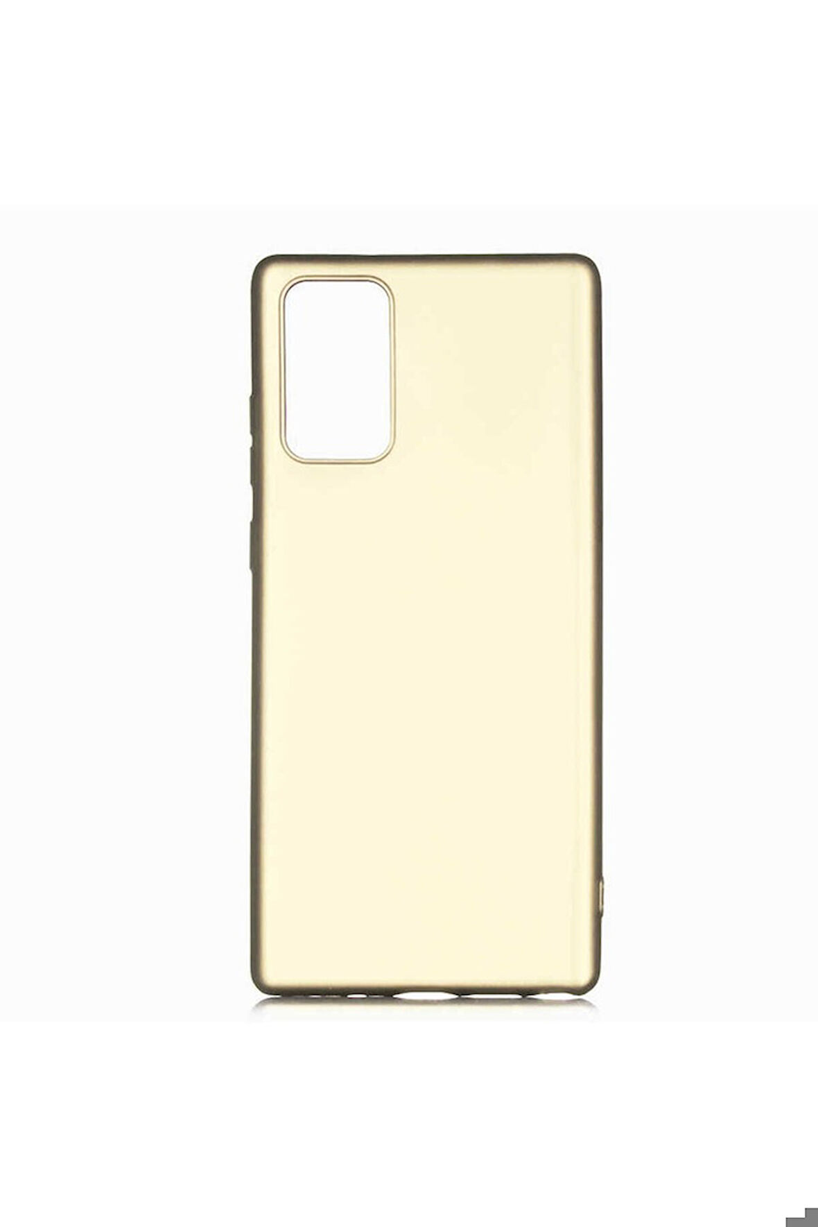 Samsung Galaxy Note 20 Uyumlu Kılıf Zore Premier Silikon Kapak Gold