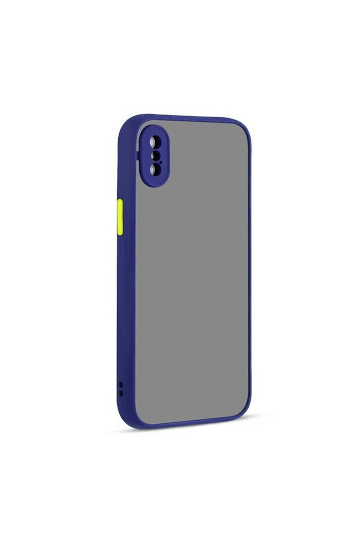 Apple iPhone XS Uyumlu Kılıf Zore Hux Kapak Lacivert