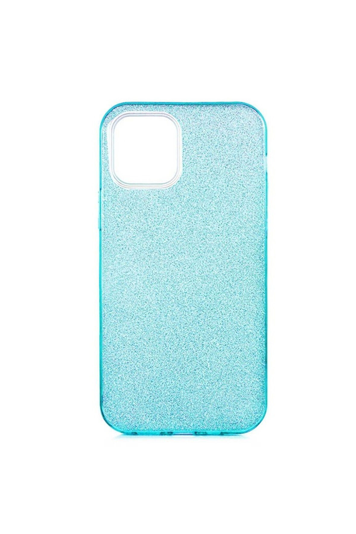 Apple iPhone 12 Pro Uyumlu Kılıf Zore Shining Silikon Mavi