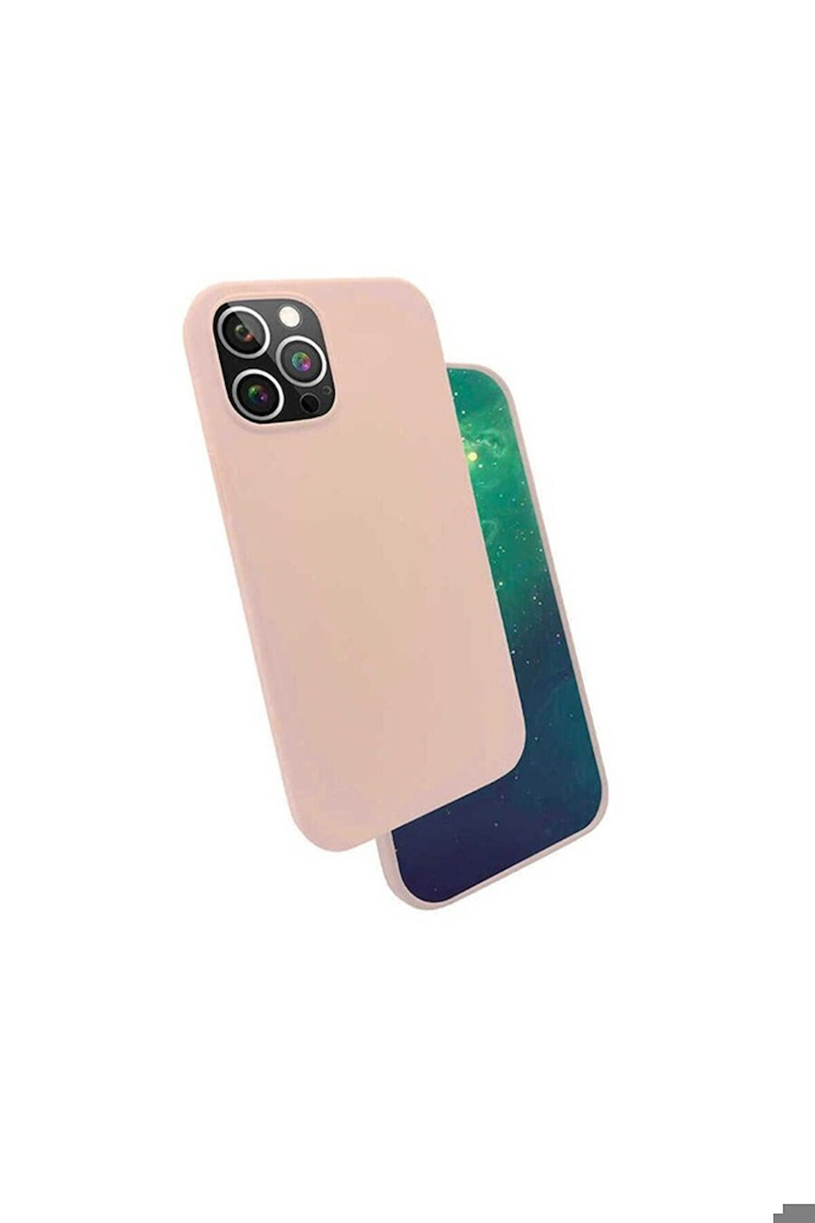 Apple iPhone 12 Pro Uyumlu Kılıf Zore Silk Silikon Pembe
