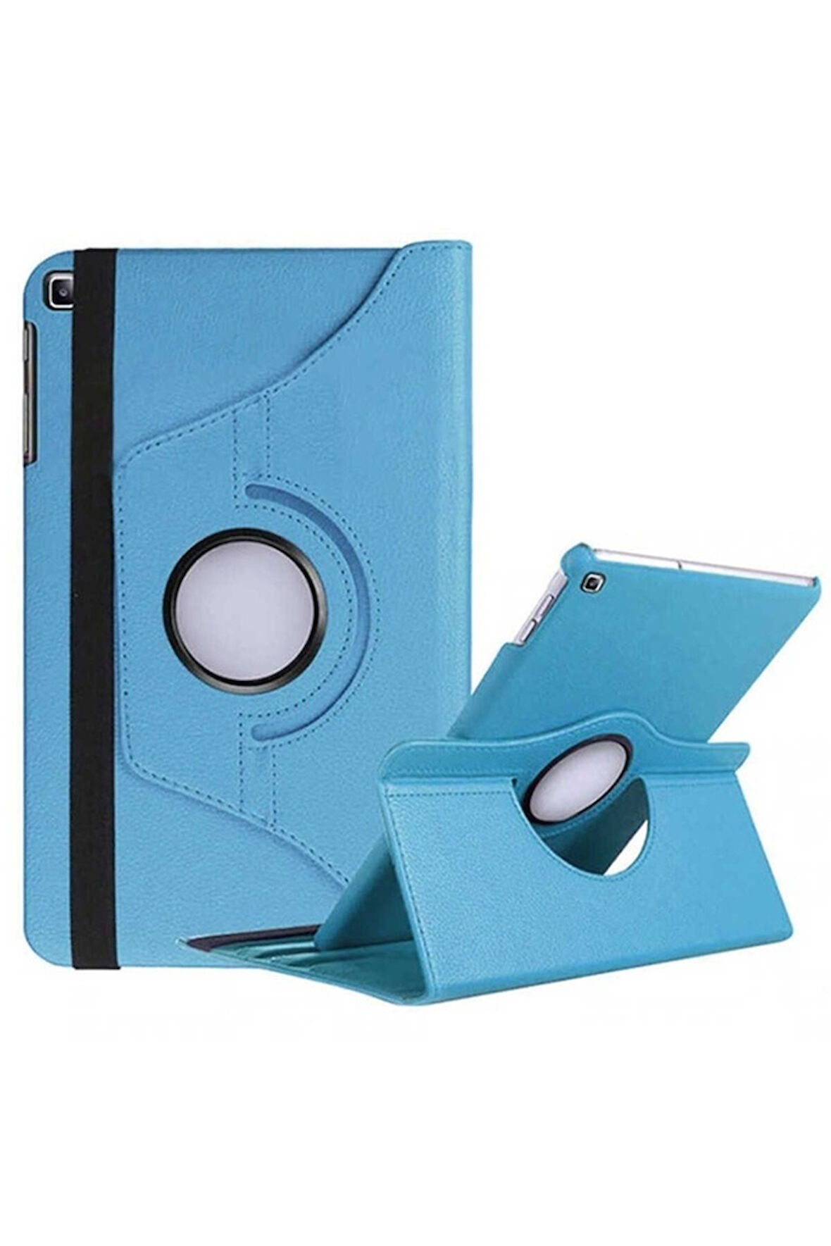 Samsung Galaxy Tab A7 10.4 T500 (2020) Uyumlu Zore Dönebilen Standlı Kılıf Mavi