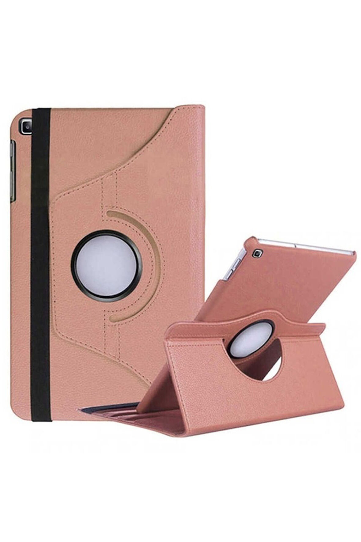 Samsung Galaxy Tab A7 10.4 T500 (2020) Uyumlu Zore Dönebilen Standlı Kılıf Rose Gold