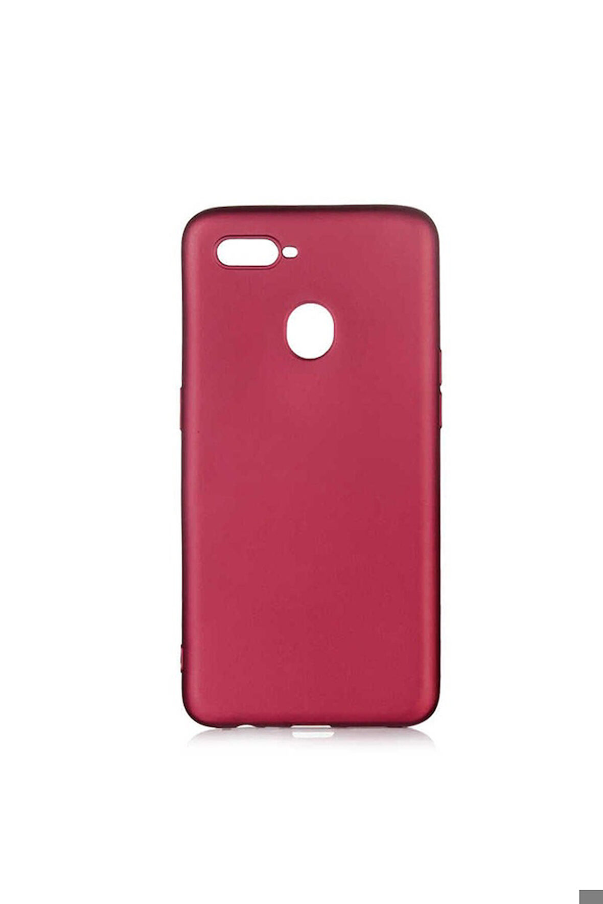 Oppo A5S Uyumlu Kılıf Zore Premier Silikon Kapak Mürdüm