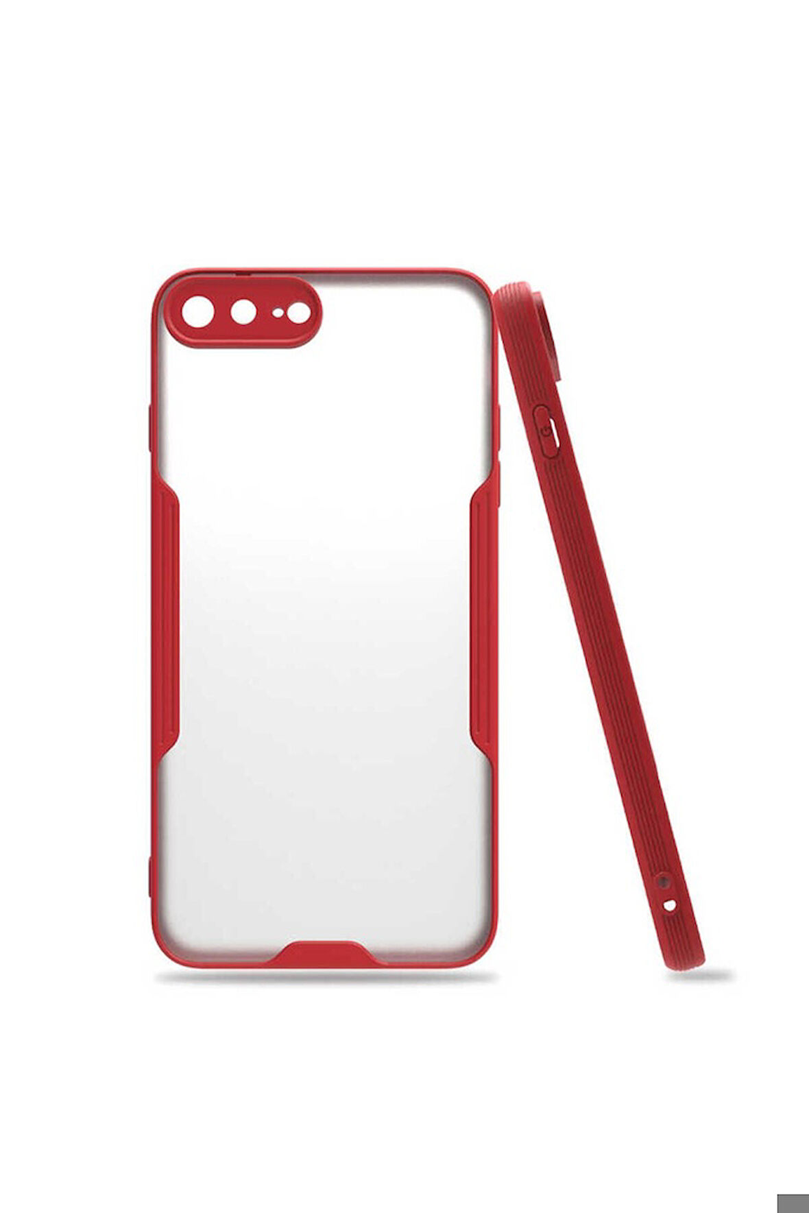 Apple iPhone 7 Plus Uyumlu Kılıf Zore Parfe Kapak Kırmızı