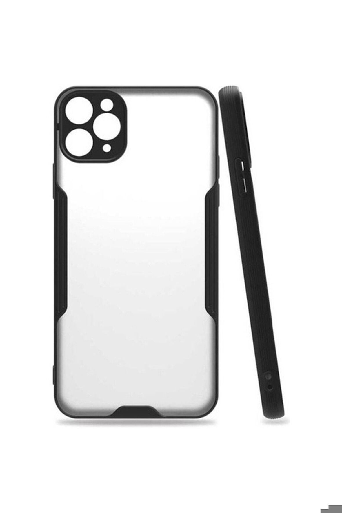 Apple iPhone 11 Pro Max Uyumlu Kılıf Zore Parfe Kapak Siyah