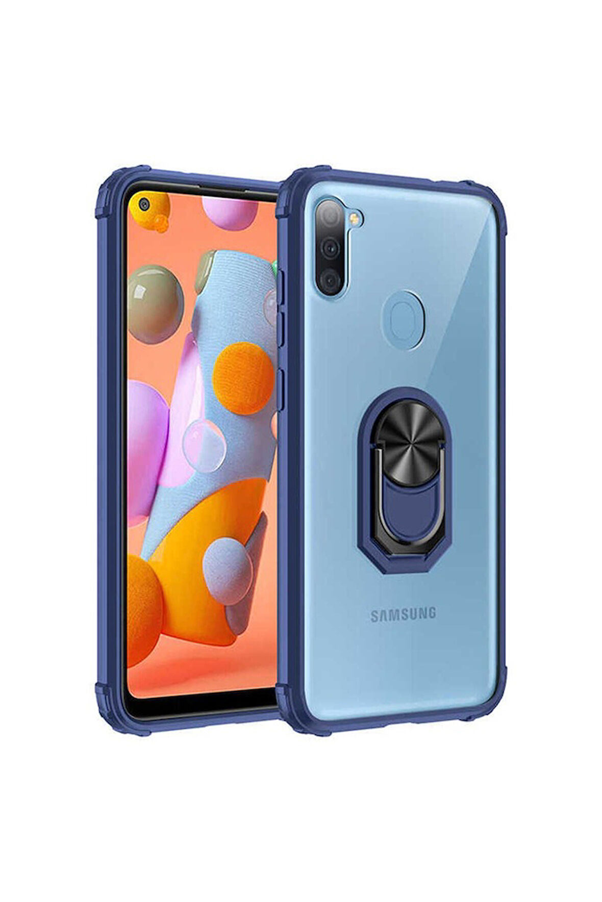 Samsung Galaxy M11 Uyumlu Kılıf Zore Mola Kapak Lacivert
