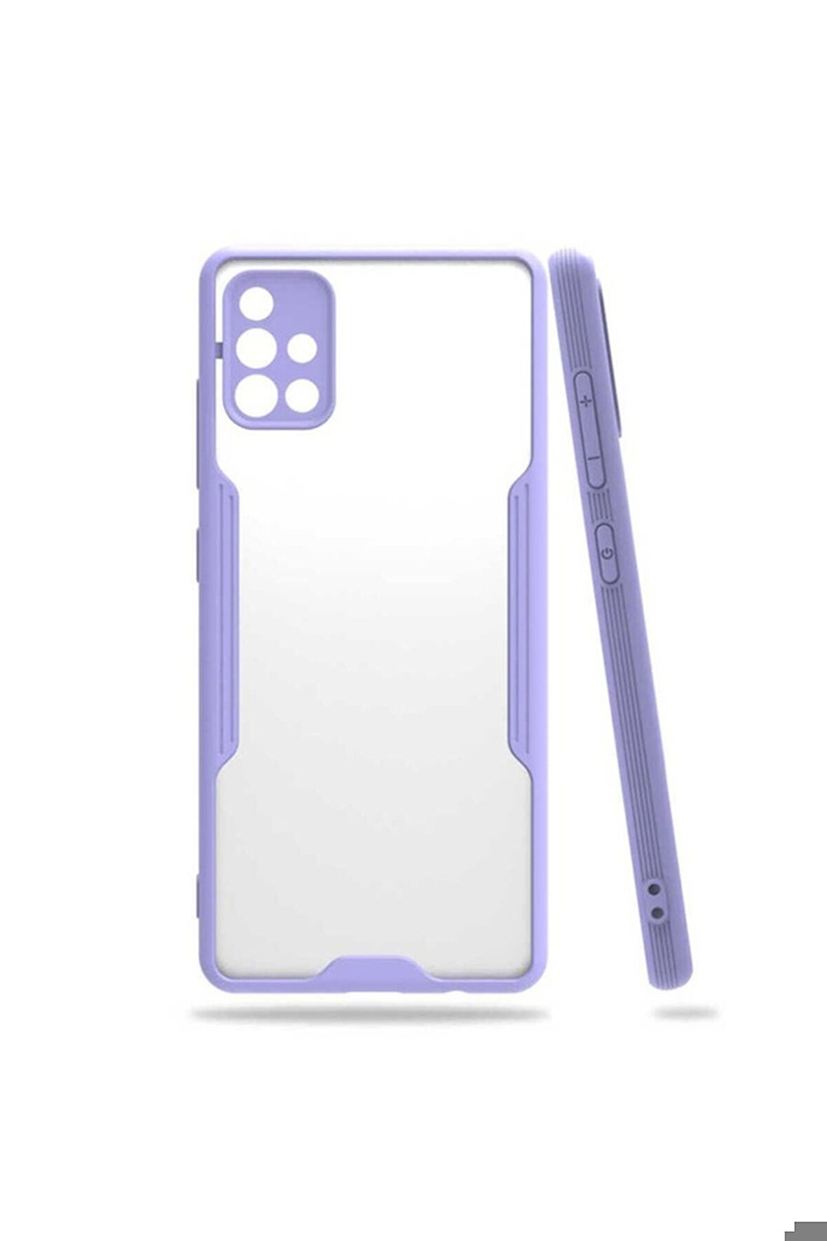 Samsung Galaxy A71 Uyumlu Kılıf Zore Parfe Kapak Mor