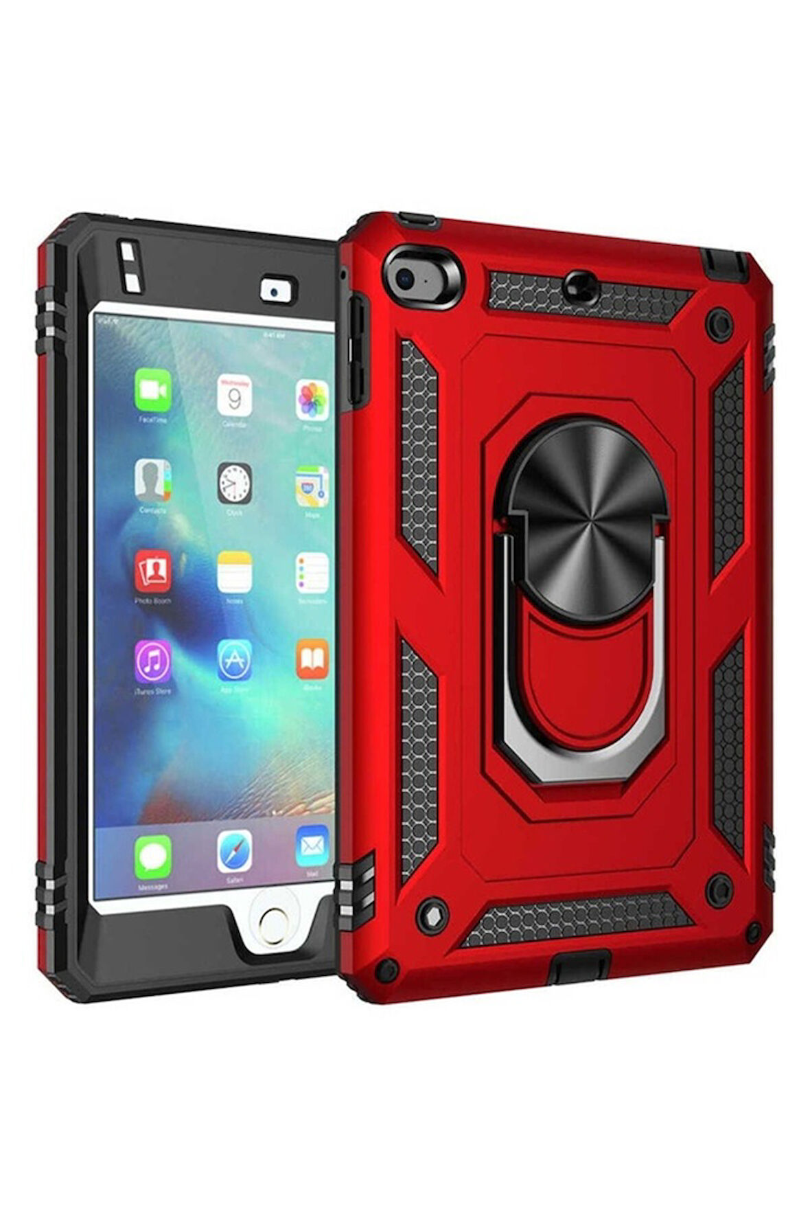Apple iPad Mini 5 Uyumlu Kılıf Zore Tablet Vega Kapak Kırmızı