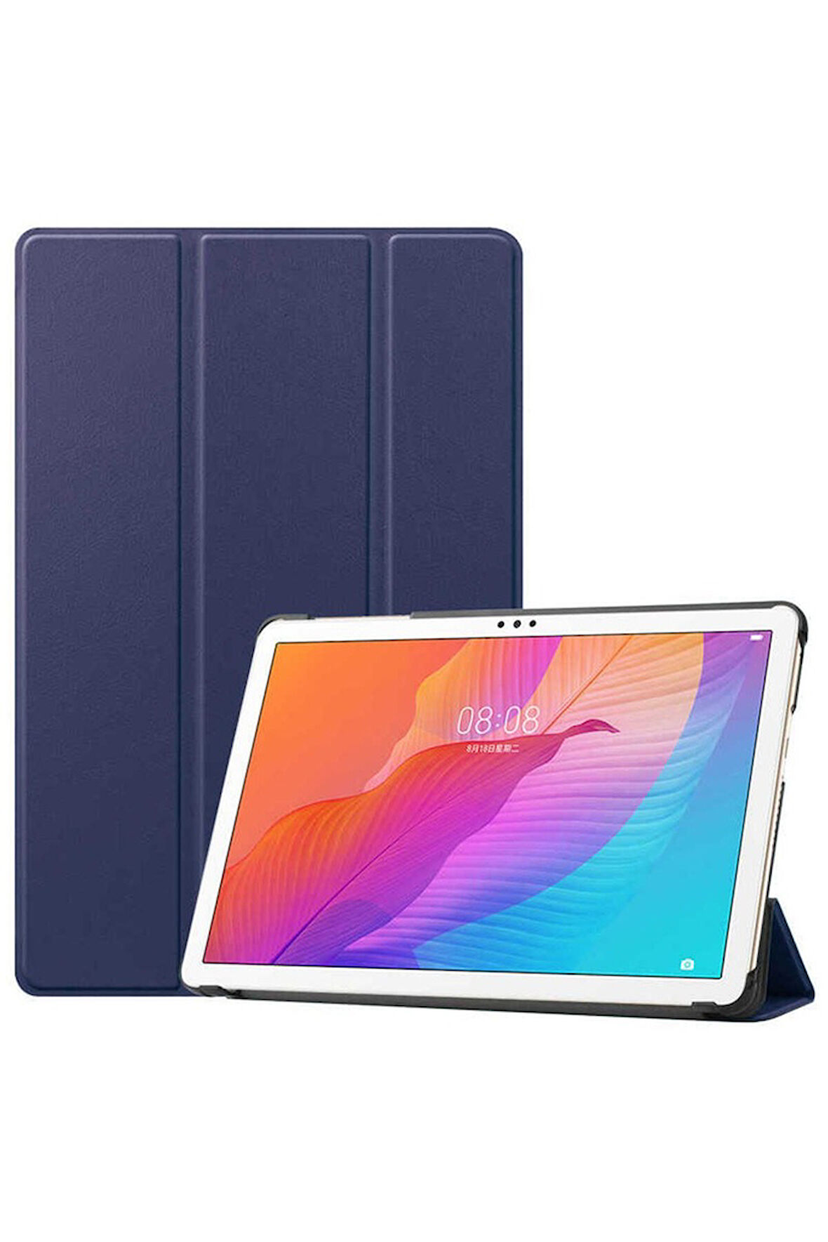 Huawei MatePad T10 Uyumlu Zore Smart Cover Standlı 1-1 Kılıf Lacivert