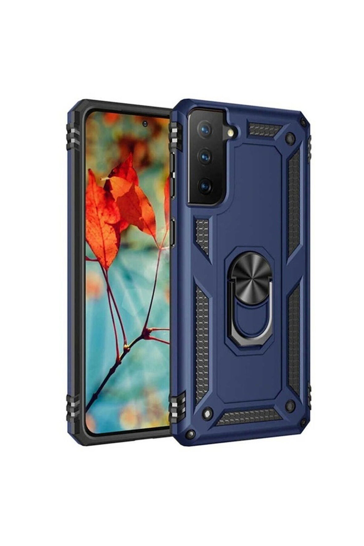Samsung Galaxy S21 Uyumlu Kılıf Zore Vega Kapak Mavi