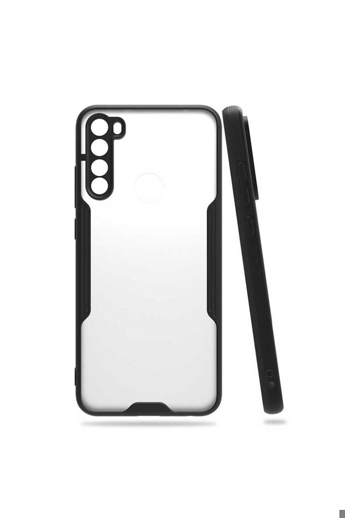 Xiaomi Redmi Note 8 Uyumlu Kılıf Zore Parfe Kapak Siyah