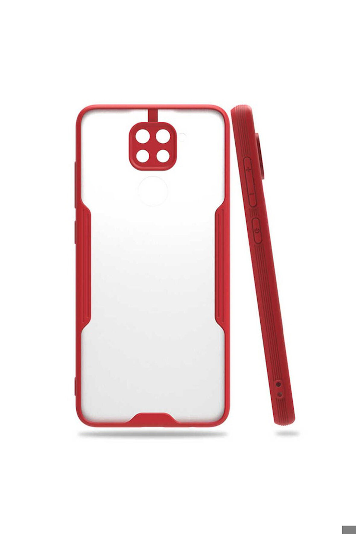 Xiaomi Redmi Note 9 Uyumlu Kılıf Zore Parfe Kapak Kırmızı