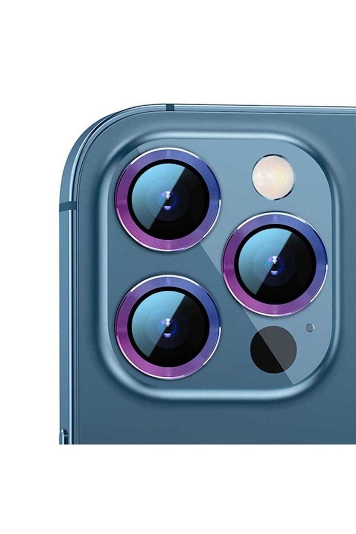 Apple iPhone 12 Pro Uyumlu CL-02 Kamera Lens Koruyucu Colorful
