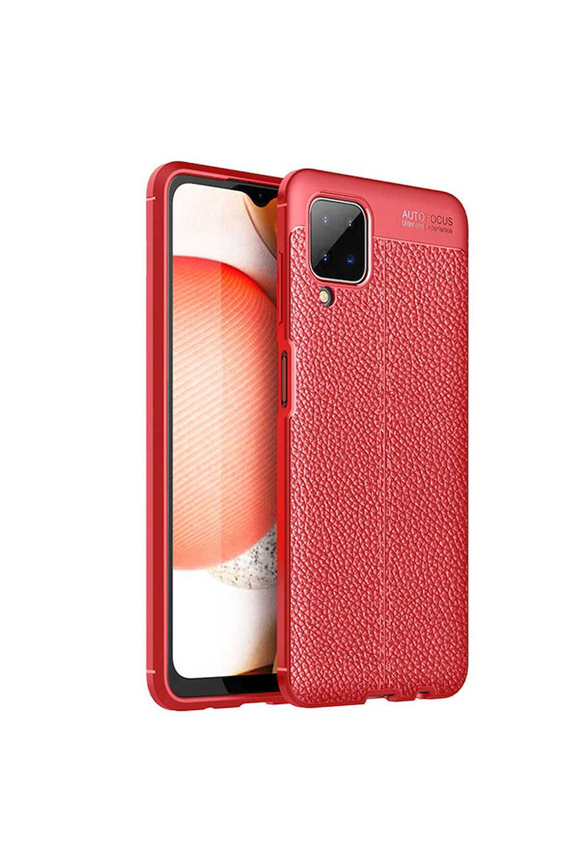 Samsung Galaxy A12 Uyumlu Kılıf Zore Niss Silikon Kapak Kırmızı