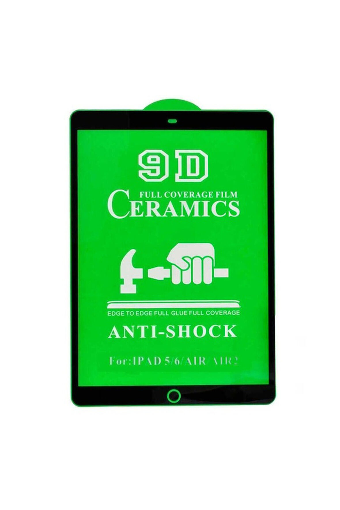 Apple iPad 9.7 2018 (6.Nesil) Uyumlu Zore Tablet Seramik Ekran Koruyucu Siyah