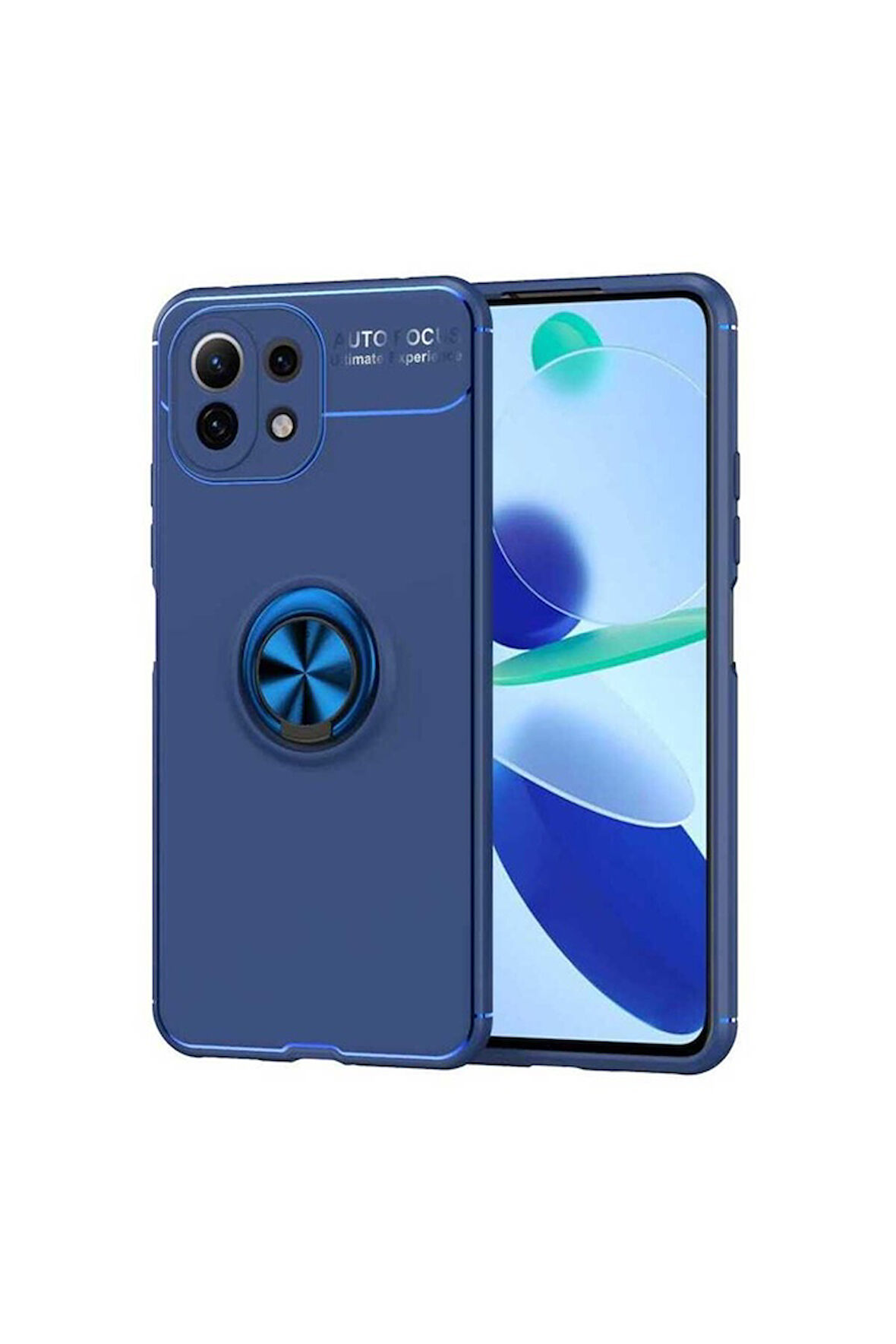 Xiaomi Mi 11 Lite Uyumlu Kılıf Zore Ravel Silikon Kapak Mavi