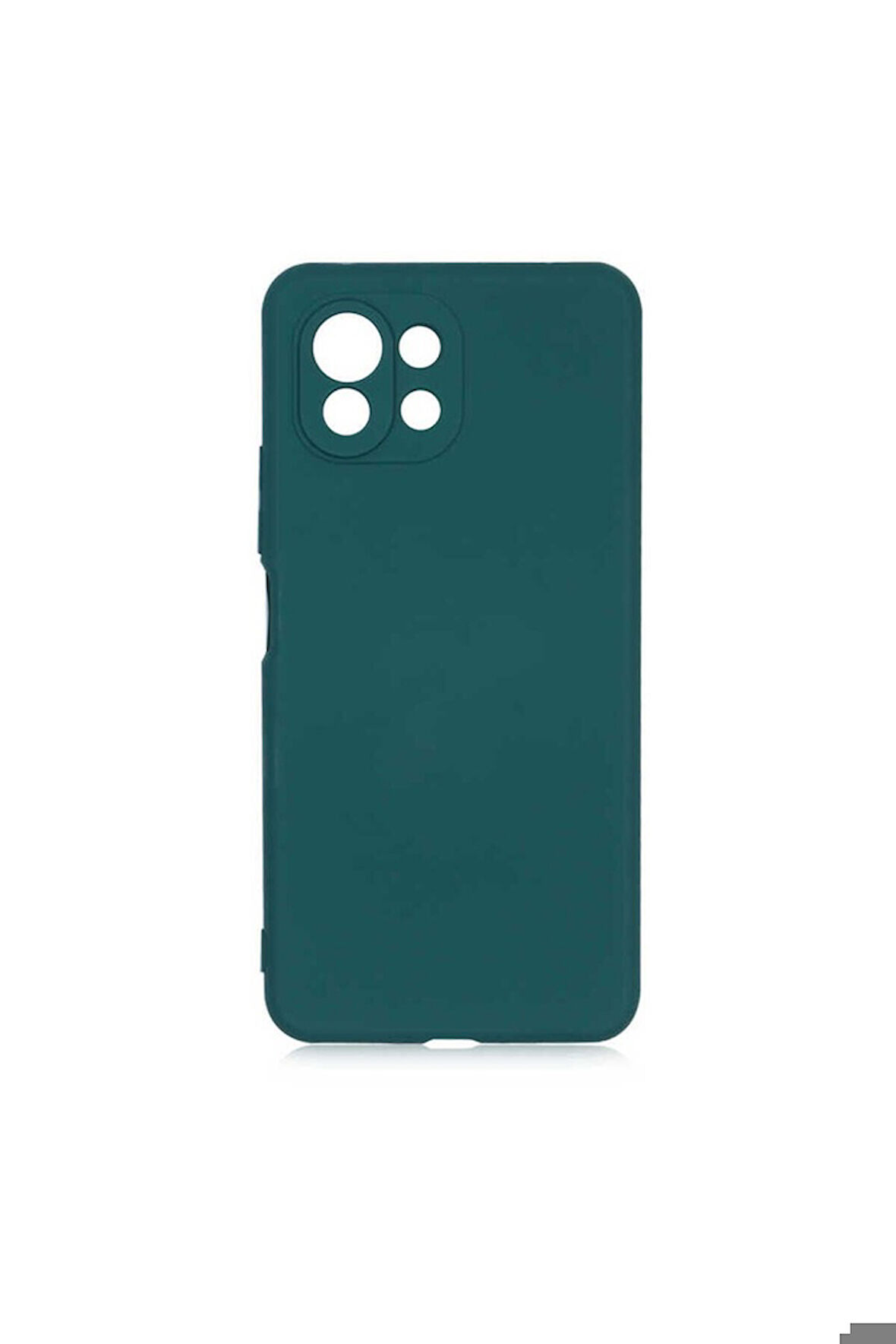 Xiaomi Mi 11 Lite Uyumlu Kılıf Zore Mara Lansman Kapak Koyu Yeşil