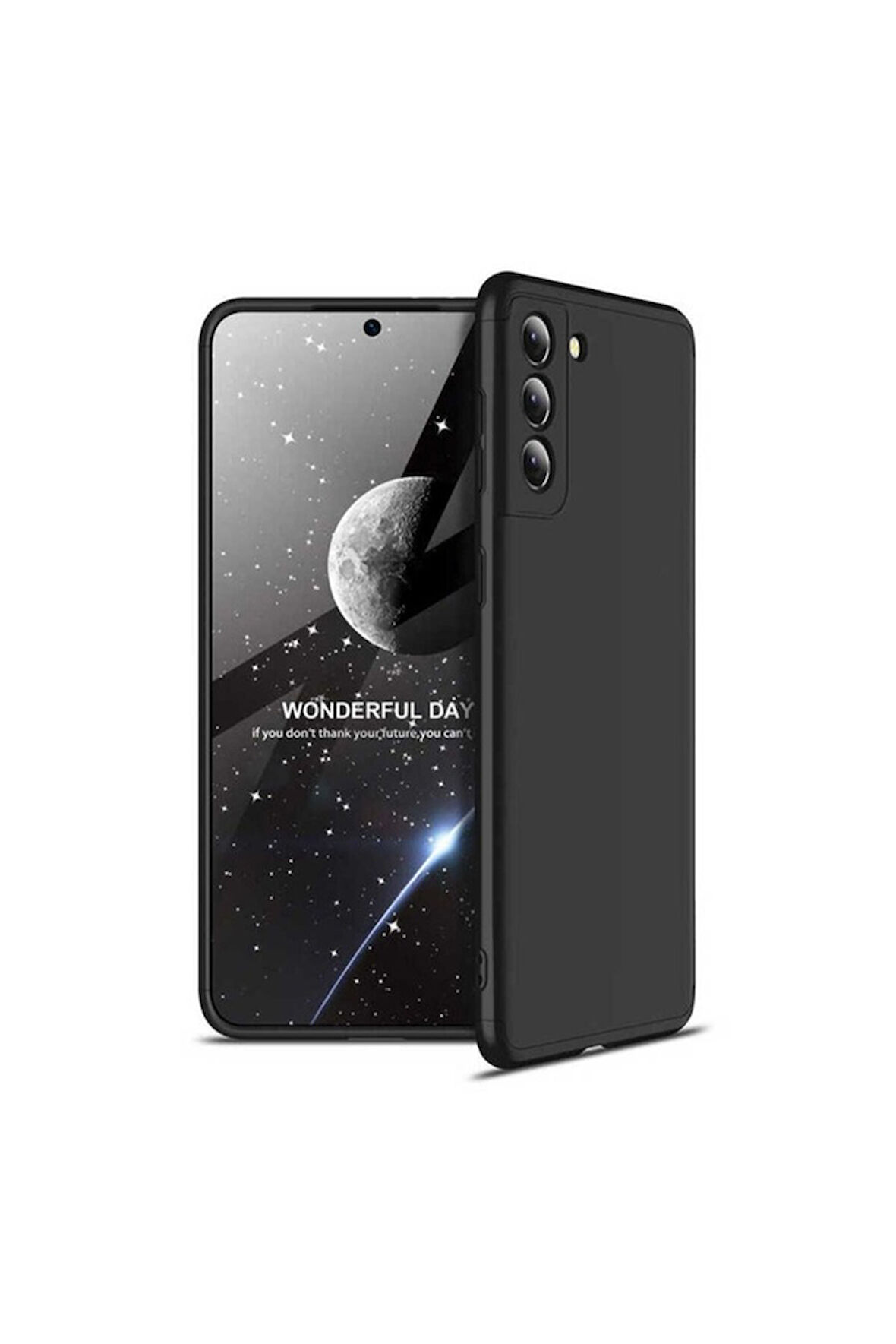 Samsung Galaxy S21 Uyumlu Kılıf Zore Ays Kapak Siyah