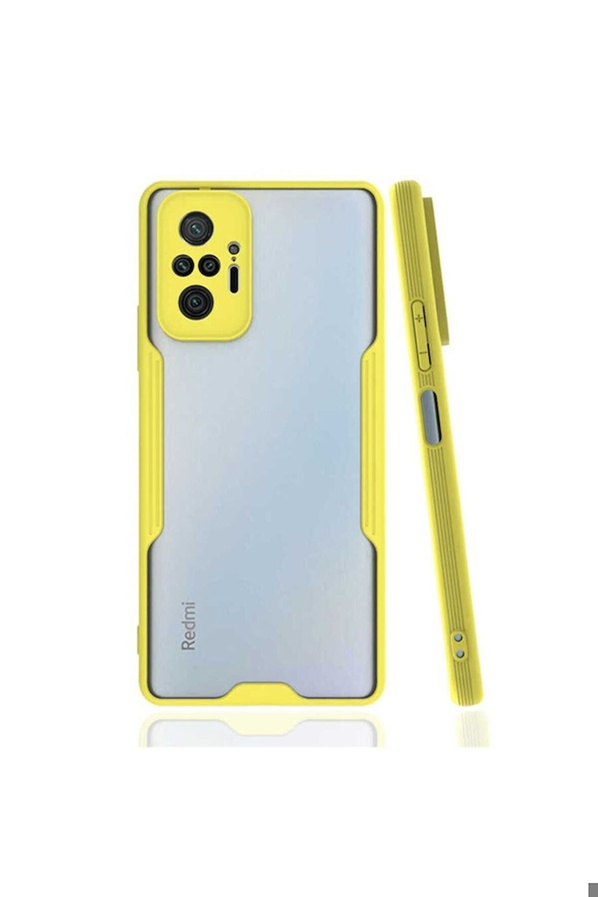 Xiaomi Redmi Note 10 Pro Uyumlu Kılıf Zore Parfe Kapak Sarı