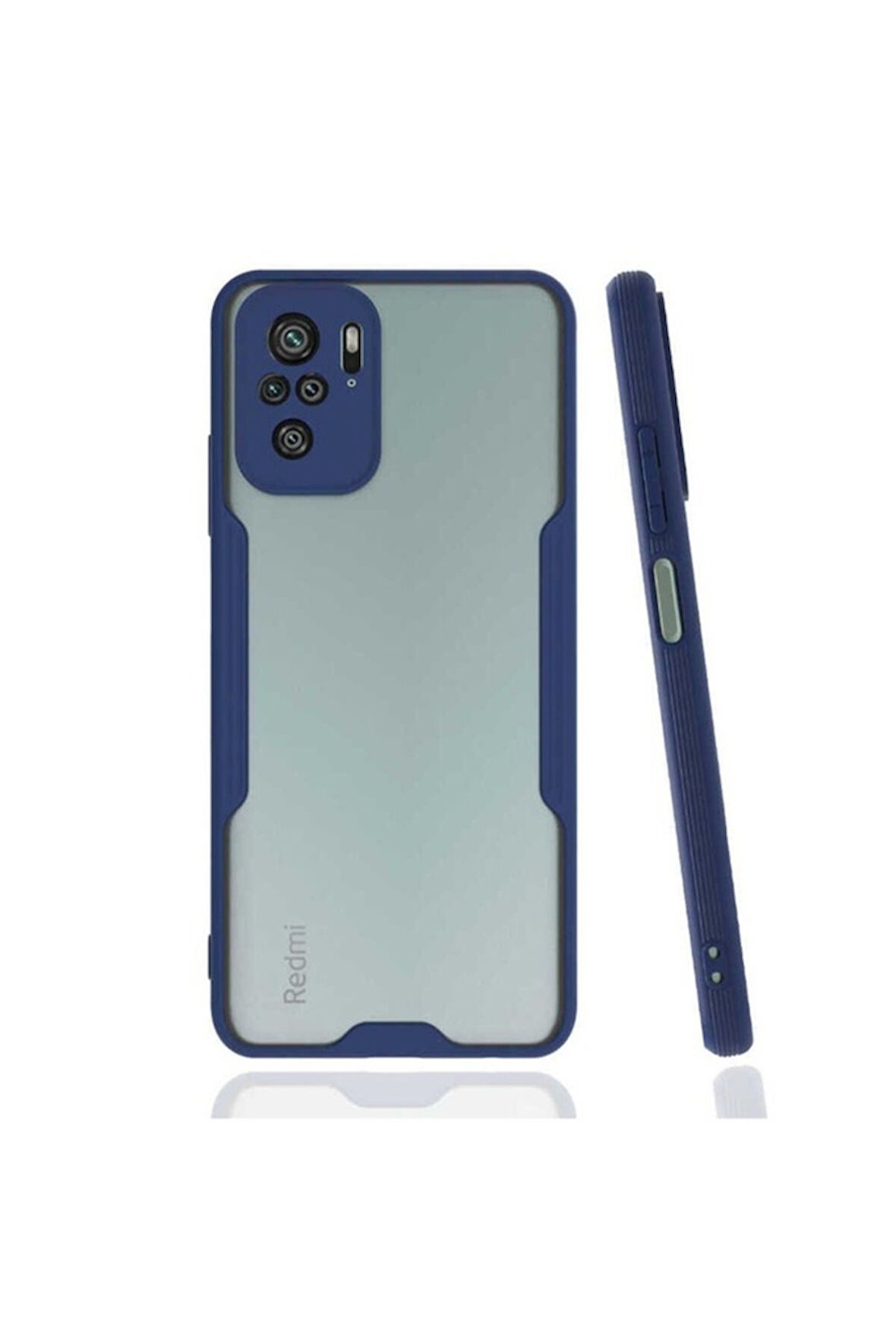 Xiaomi Redmi Note 10 Uyumlu Kılıf Zore Parfe Kapak Lacivert