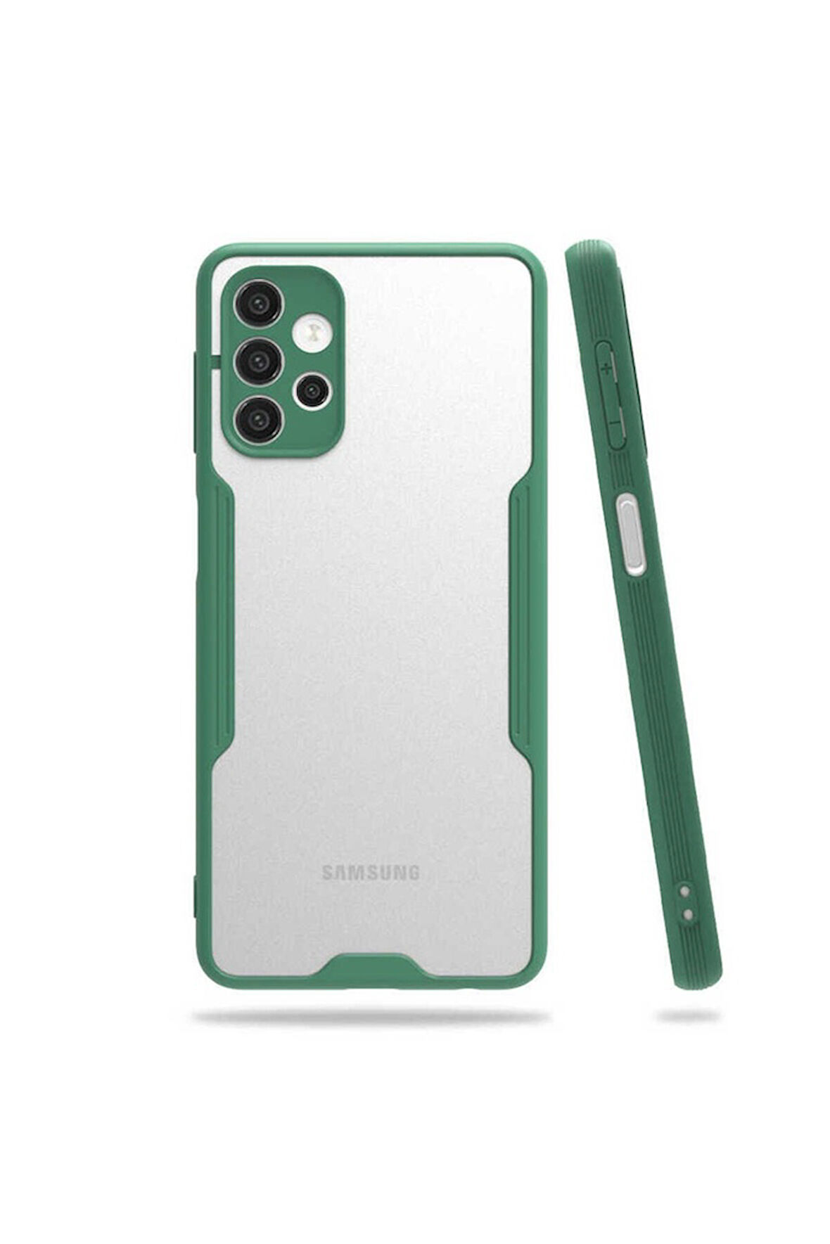 Samsung Galaxy A32 4G Uyumlu Kılıf Zore Parfe Kapak Koyu Yeşil