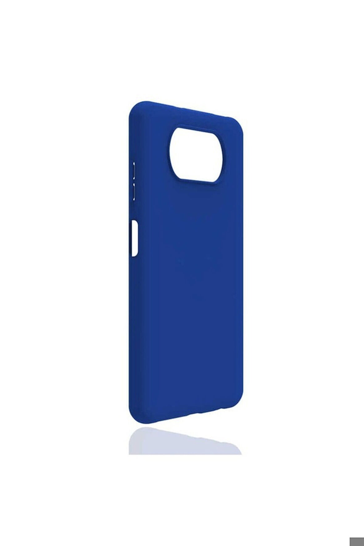 Xiaomi Poco X3 Uyumlu Kılıf Zore Biye Silikon Mavi